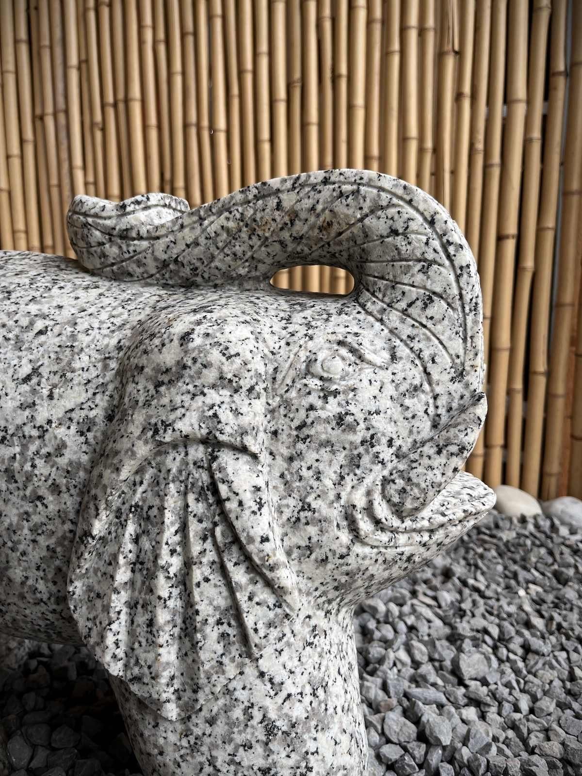 Asien LifeStyle Gartenfigur Gartenfigur Elefant Granitstein Skulptur
