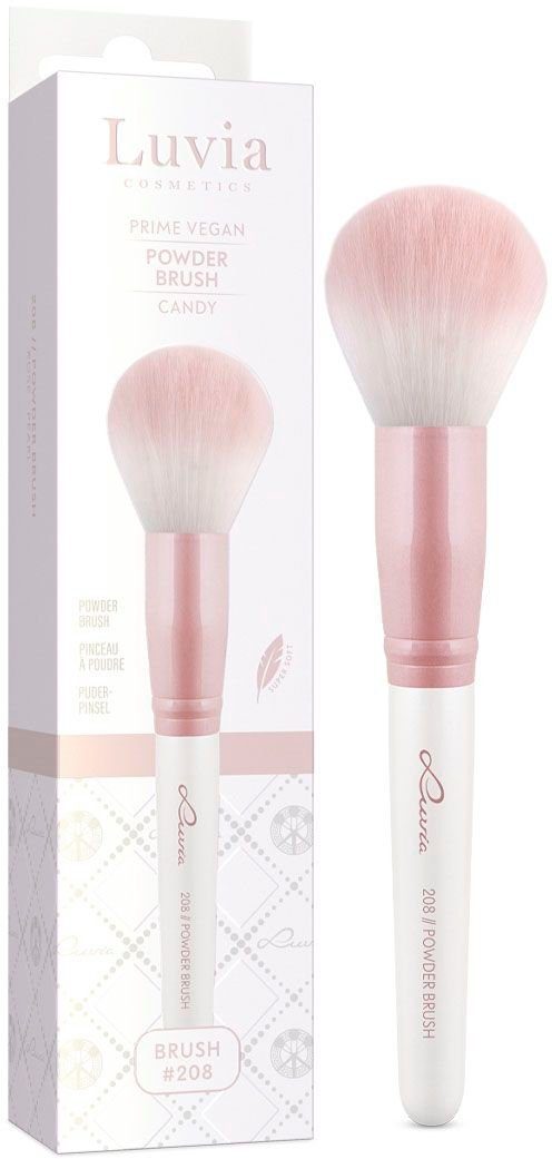 Luvia Cosmetics Puderpinsel POWDER BRUSH, Nurai-Pinselhaare, fluffig, sanft, für loses und gepresstes Puder.