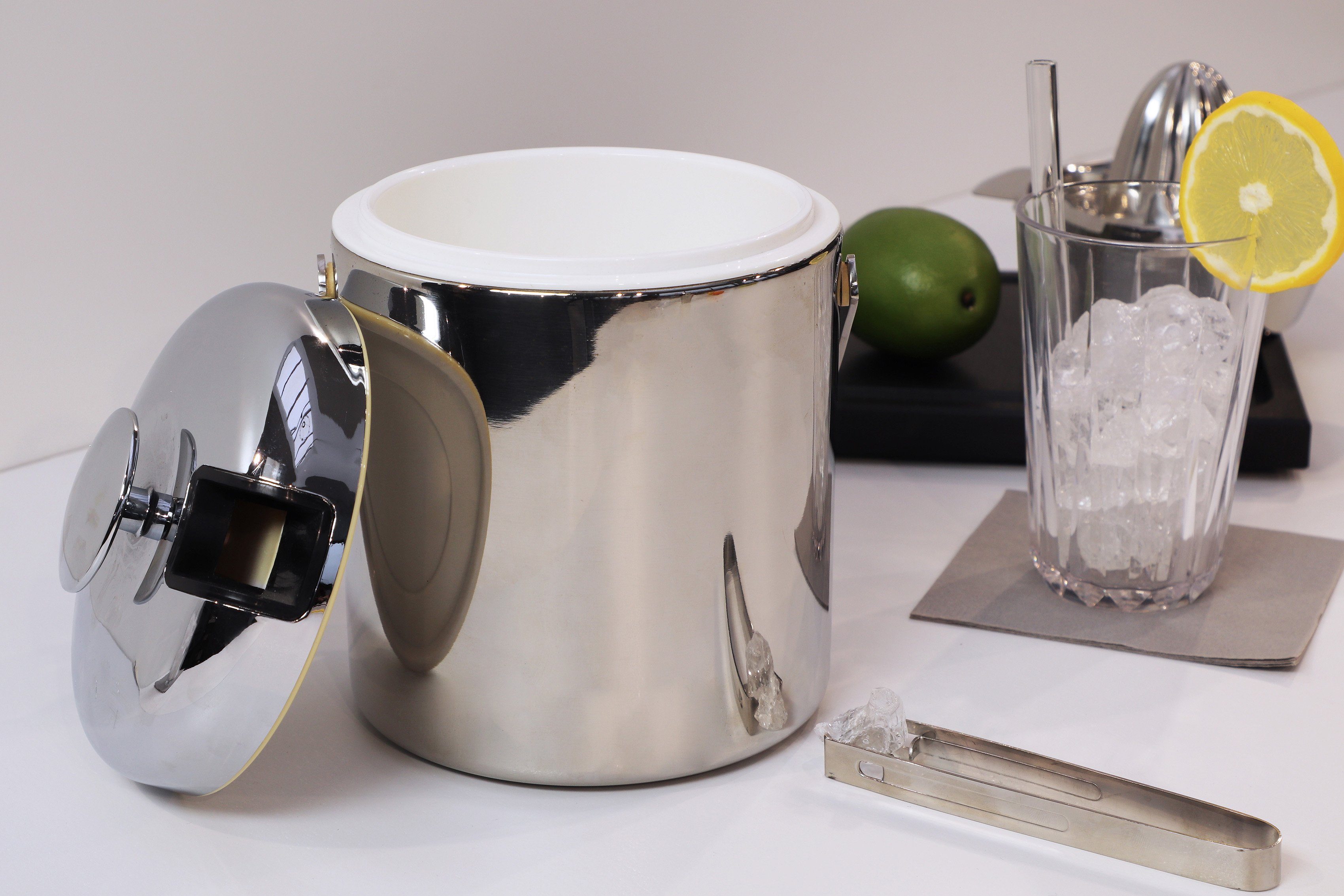 APS Eiseimer, inkl. Abtropfgitter, isolierter Kunststoffeinsatz, Zange