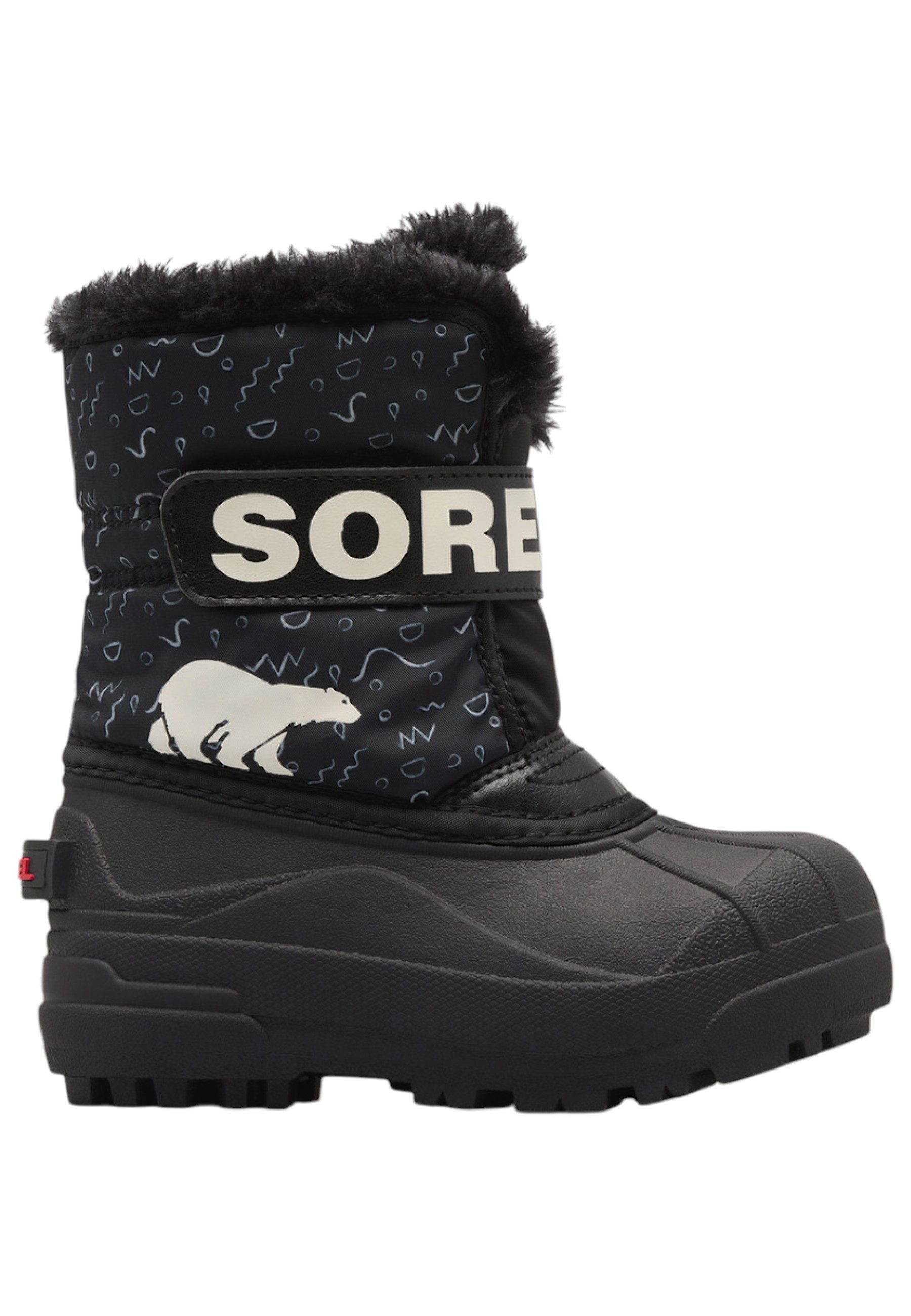 Sorel 2114101 012 Black Bright Red Snowboots