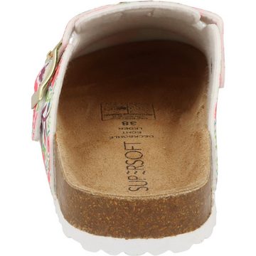 SUPERSOFT 276-163 Damen Komfort Pantoletten Hausschuhe Clog Gepolstert, verstellbar