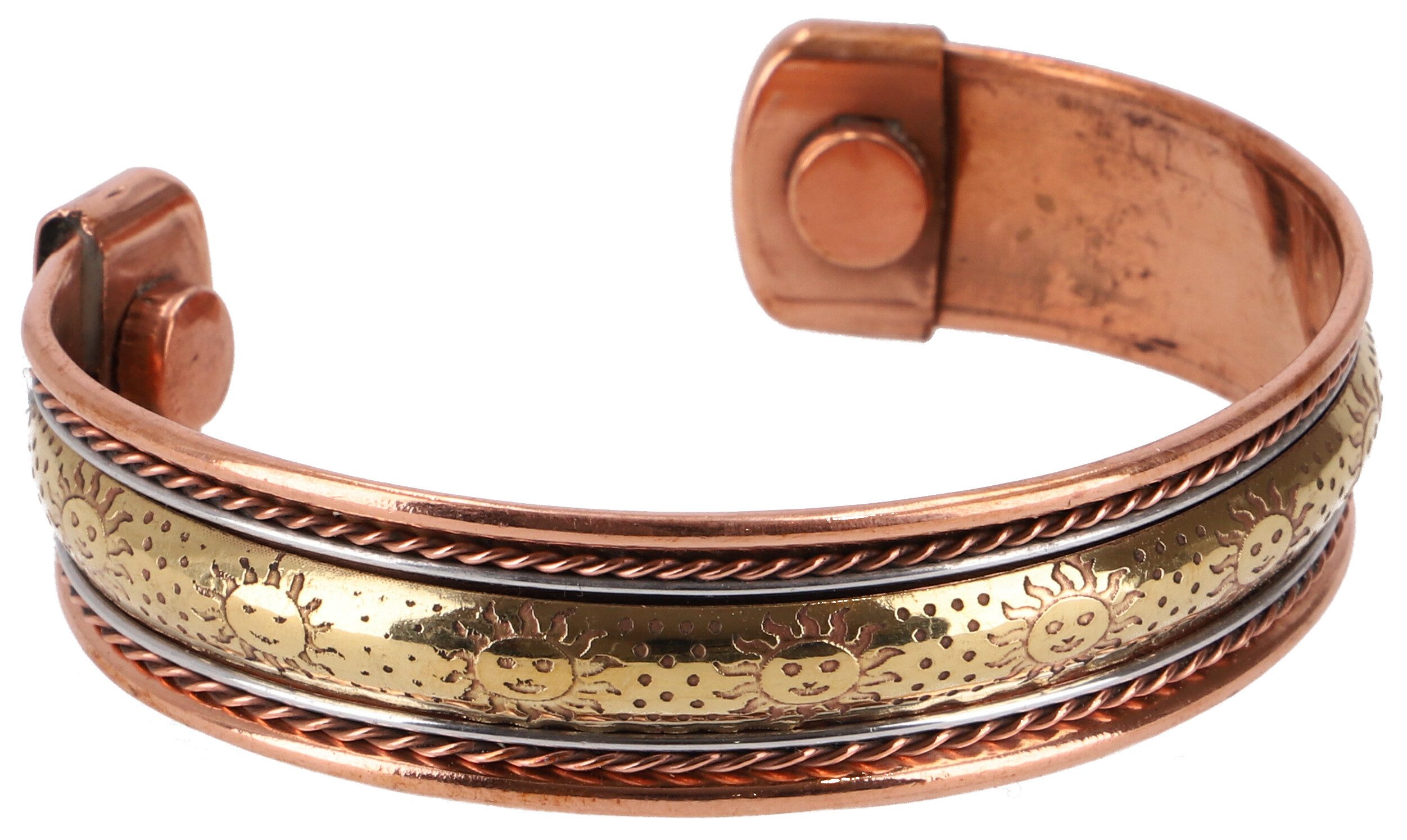 Guru-Shop Armreif Kupfer Armspange, magnetischer Kupferarmreifen..