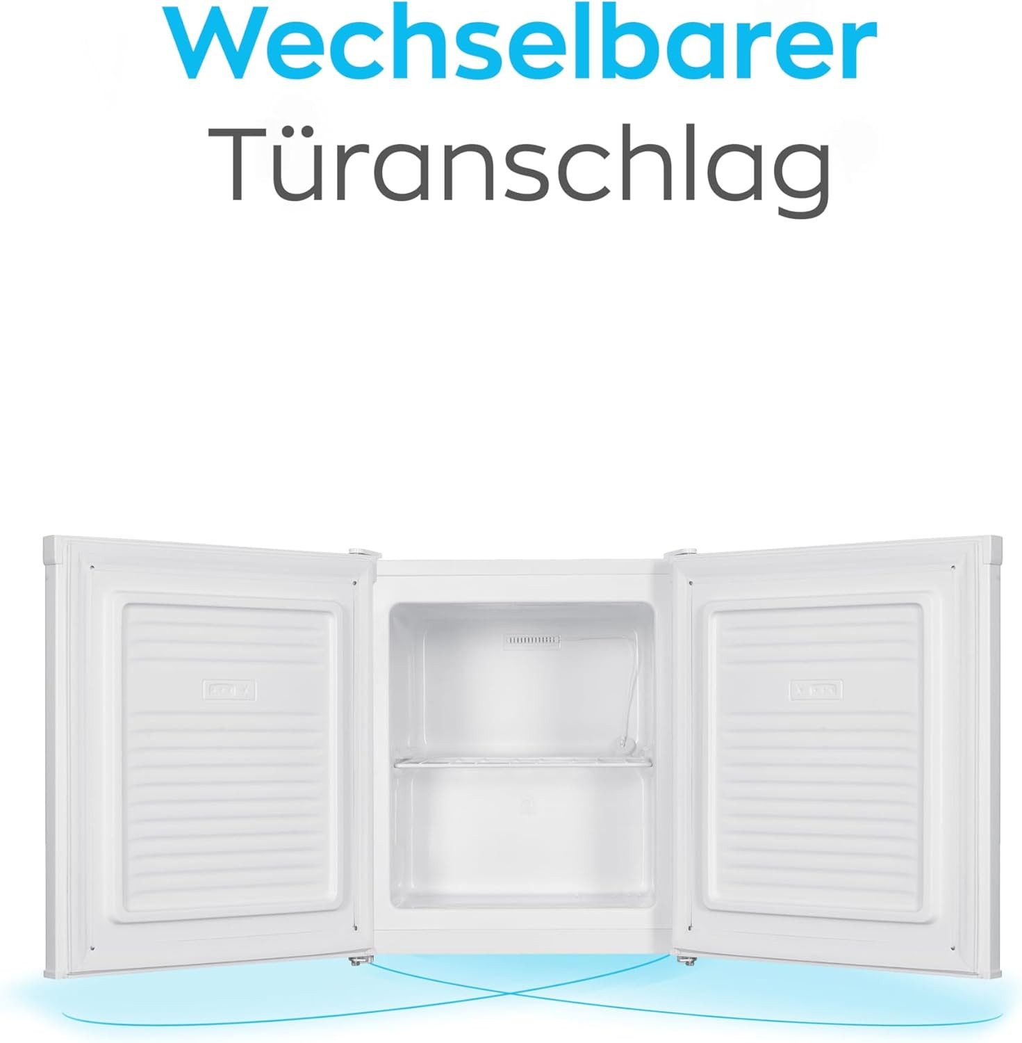 Heinrich´s Gefrierschrank Mini Gefrierbox HGB 5088 W, 51 cm hoch, 44 cm breit, Kühlbox 40db 33 Liter bis zu -18 Grad