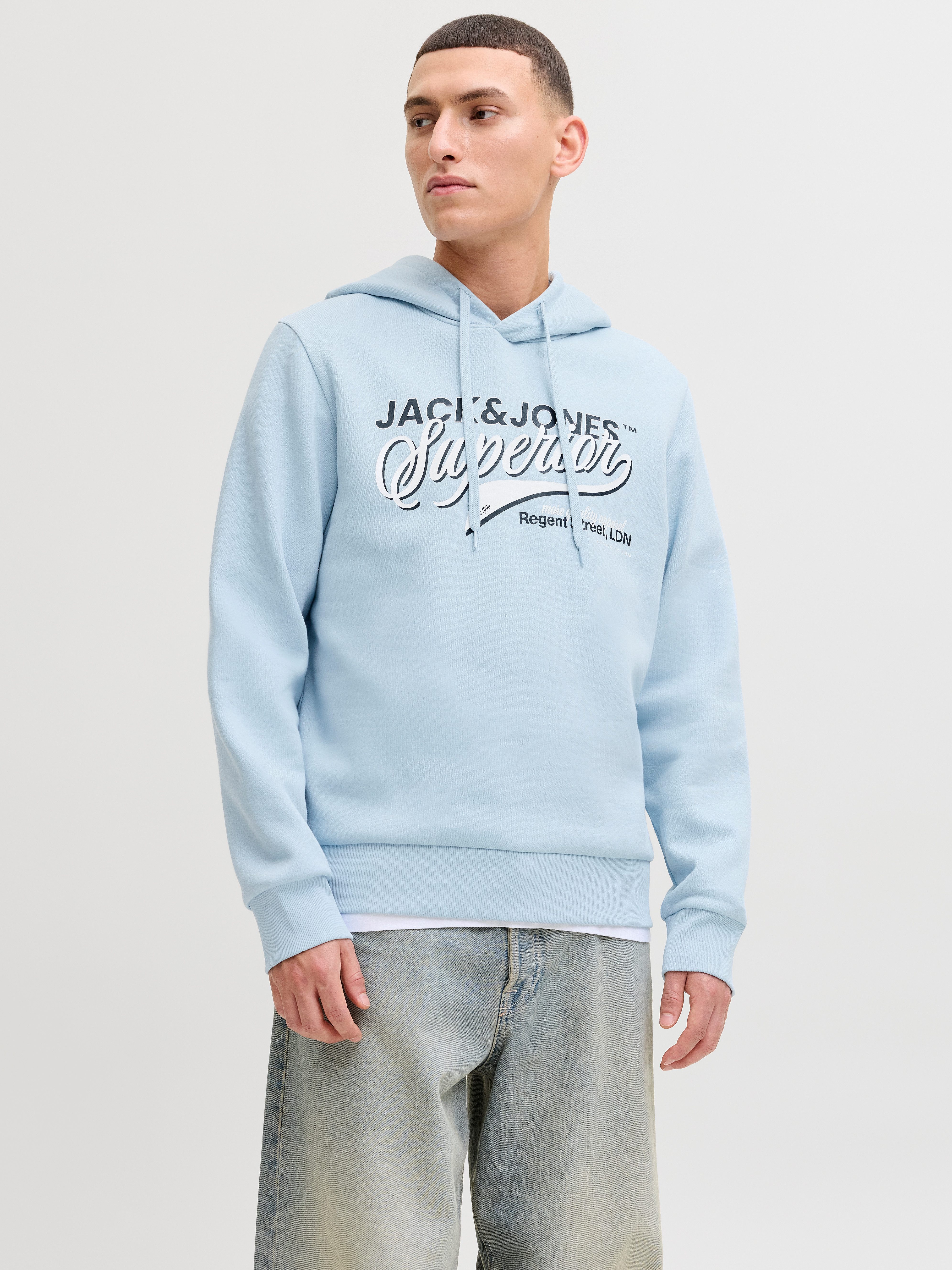 Jack & Jones Kapuzensweatshirt JJELOGO SWEAT HOOD 2 COL 25/26 NOOS mit styl günstig online kaufen