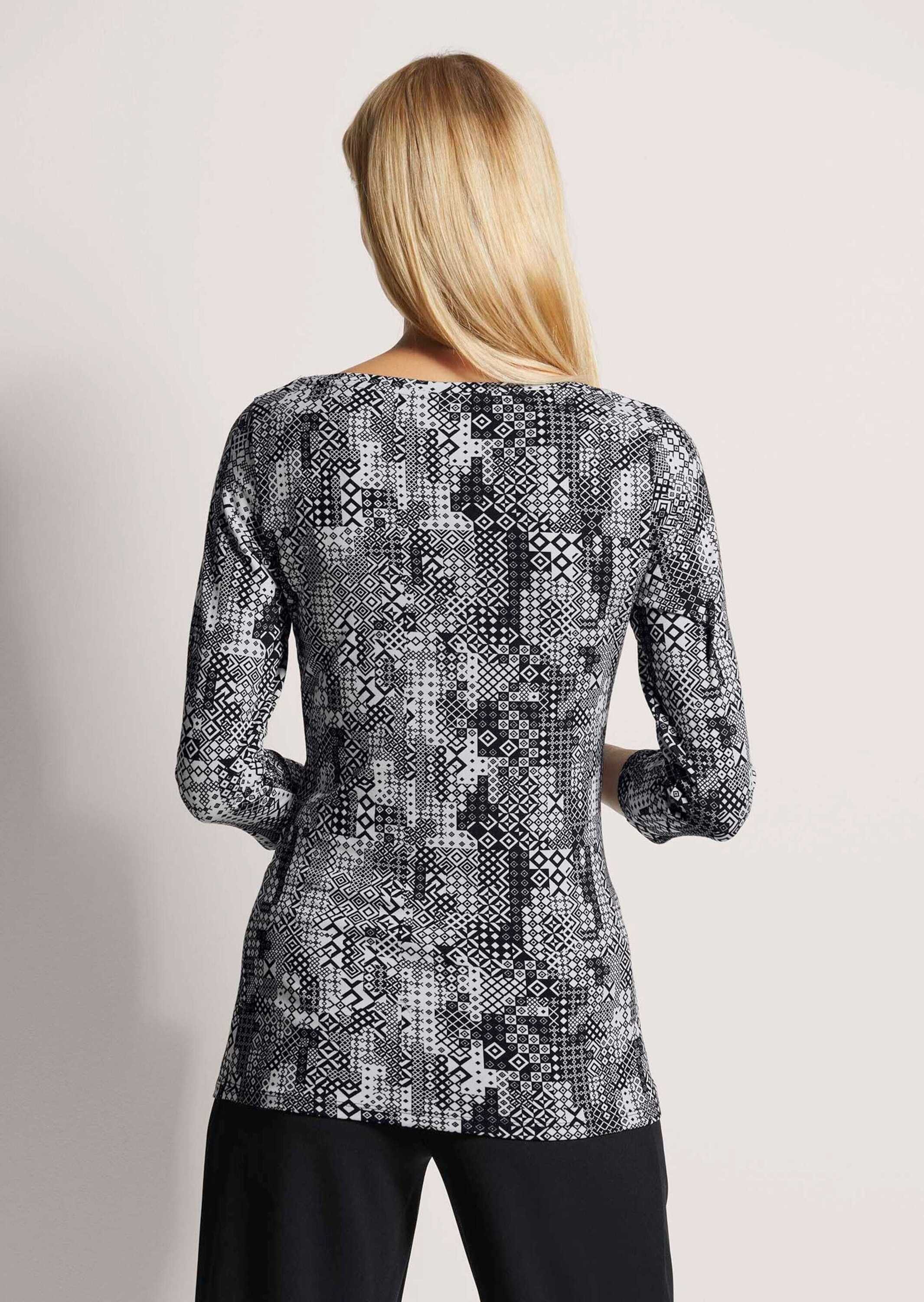 MADELEINE 3/4-Arm-Shirt Rundhals-Shirt mit 3/4-Ärmeln
