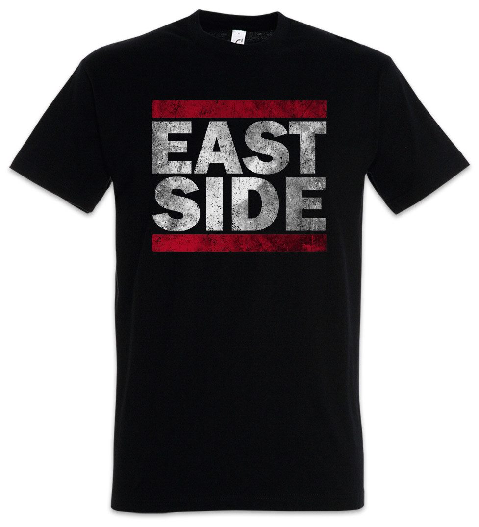 Urban Backwoods Print-Shirt East Side Herren T-Shirt Ostseite Run Fun DMC Coast Ostküste Gangster (1-tlg) Gang Ghetto Hip Hop