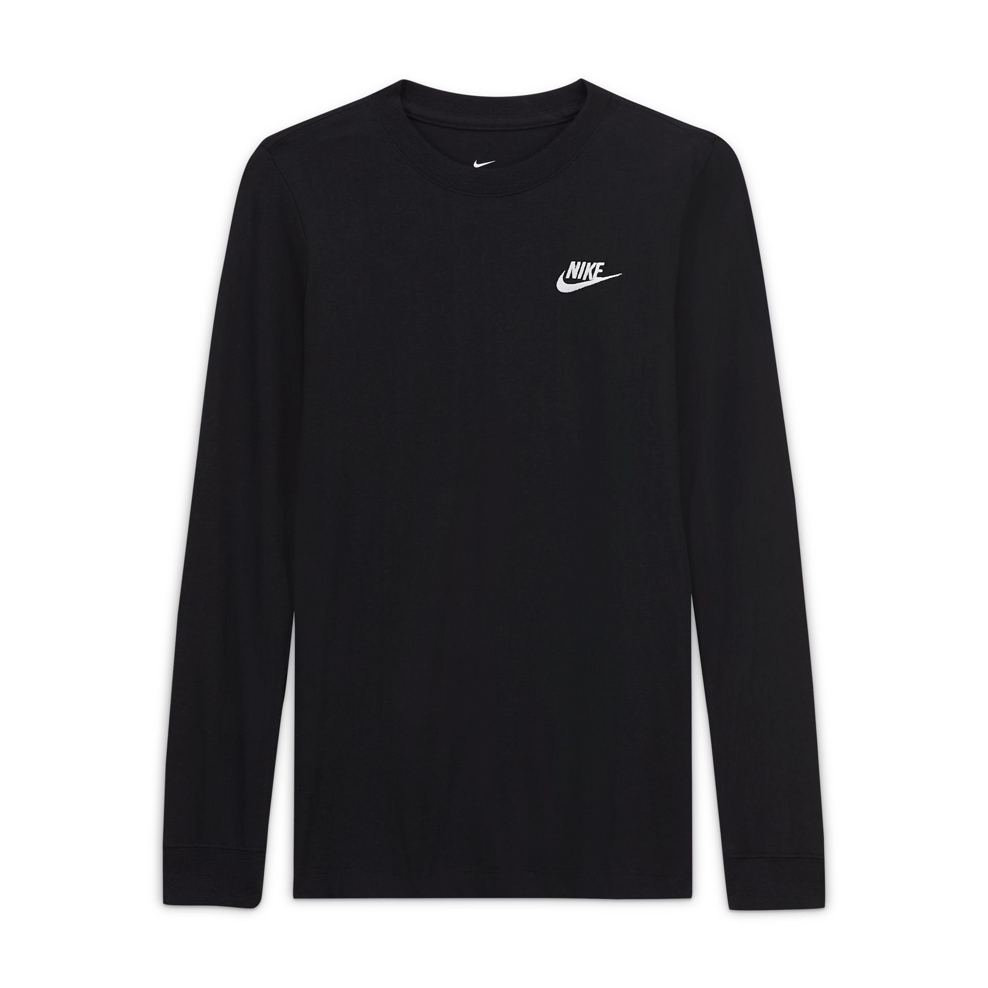 Nike Sportswear Langarmshirt (BOYS) schwarz T-SHIRT KIDS' LONG-SLEEVE BIG