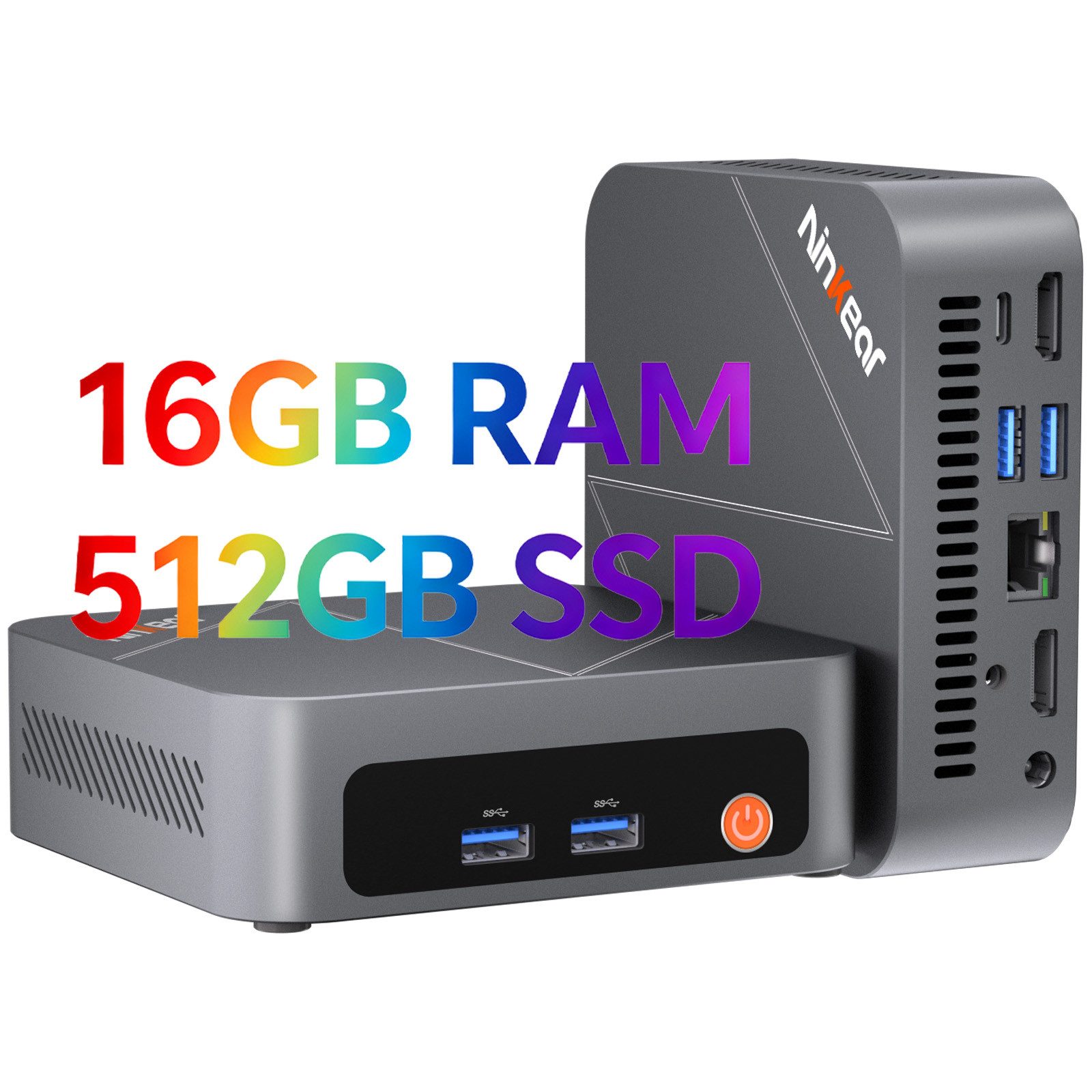 Ninkear Mini PC W-11 AMD Ryzen 7430U(bis 4,3GHz),Mini Computer für Büro & Home Mini-PC (AMD AMD Ryzen 7430U, AMD Radeon™ Grafikkarte, 16 GB RAM, 512 GB SSD, unterstützt PS3 Emulator Gaming, Ultra-leise,Triple 4K Display,WiFi 6)