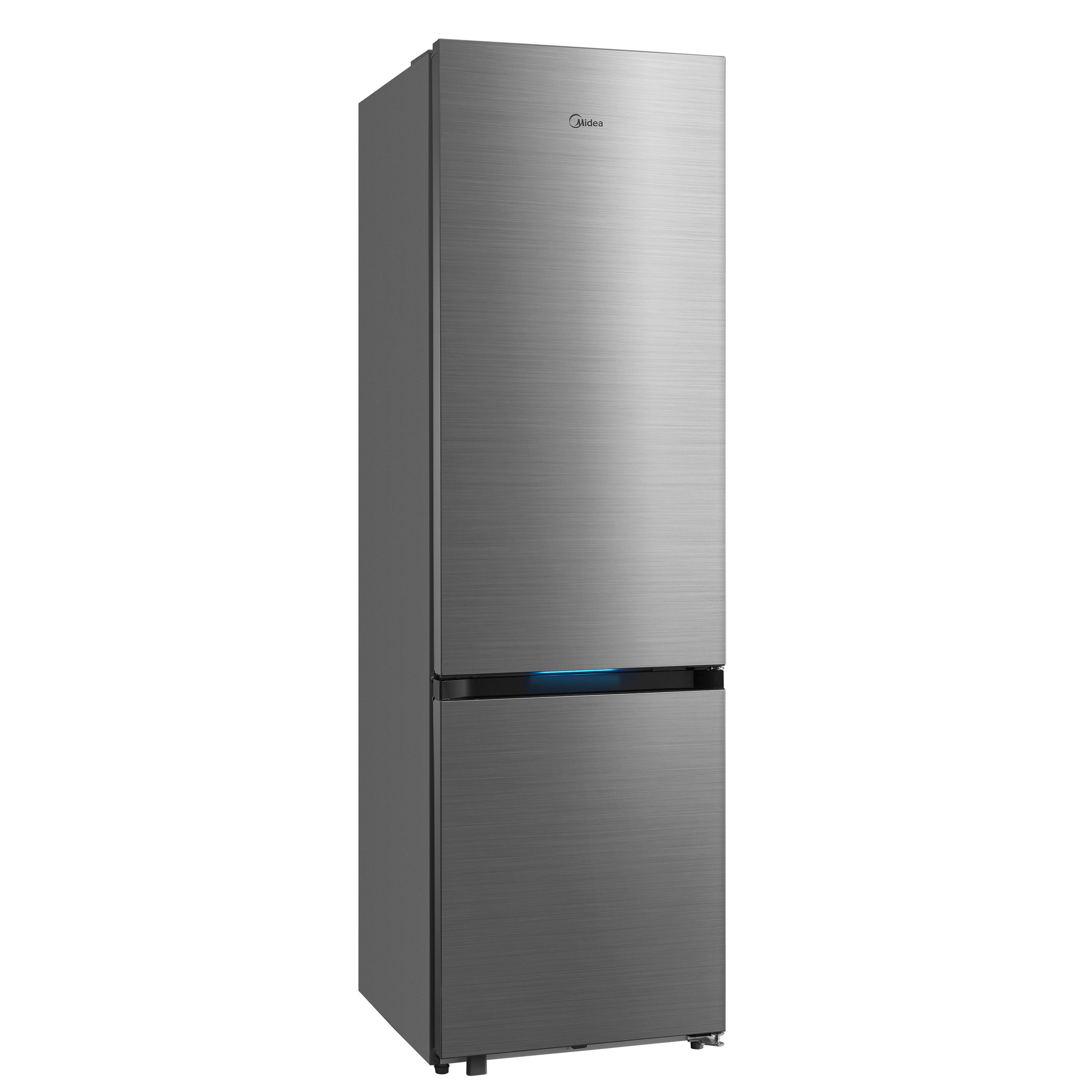 Midea Kühl-/Gefrierkombination SPACE MASTER MERB445MIC46, 201 cm hoch, 59,5 cm breit, Mehr Platz für Frische – mit extra viel Stauraum und NoFrost