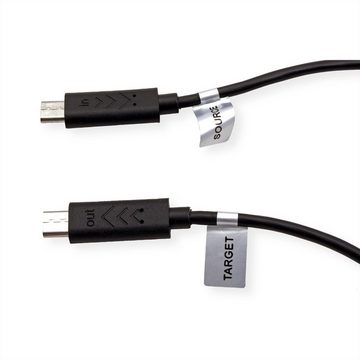 ROLINE USB 2.0 Ladekabel, Micro B - Micro B, ST/ST USB-Kabel, USB 2.0 Typ Micro B Männlich (Stecker), USB 2.0 Typ Micro B Männlich (Stecker) (30.0 cm)
