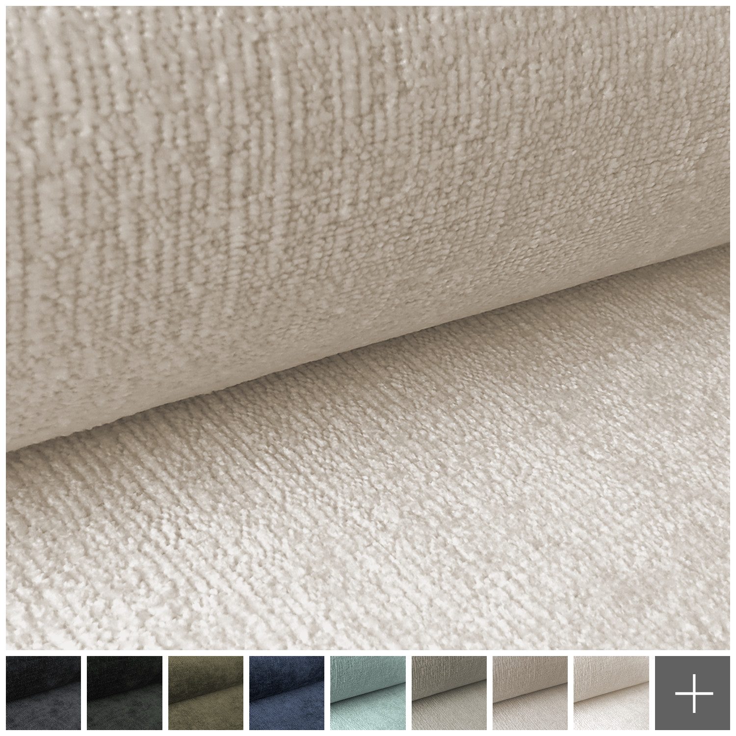 novely® Stoff PERU Weicher Polsterstoff Möbelstoff Bezugsstoff Chenille-Stoff, Meterware, 1lfm – Bild 3 von 5