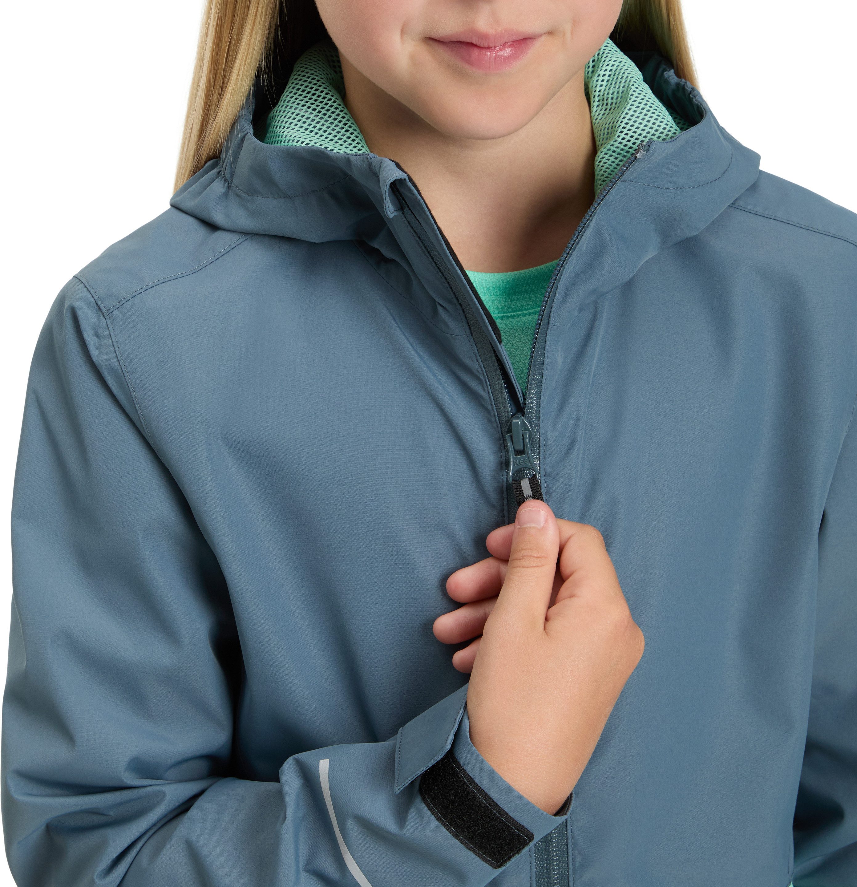 McKINLEY Outdoorjacke MÄ.-FUNKTIONS-JACKE ALLALIN LT G Kontrasteinsatz im Colorblocking-Look, verstellbarer Riegel am Arm