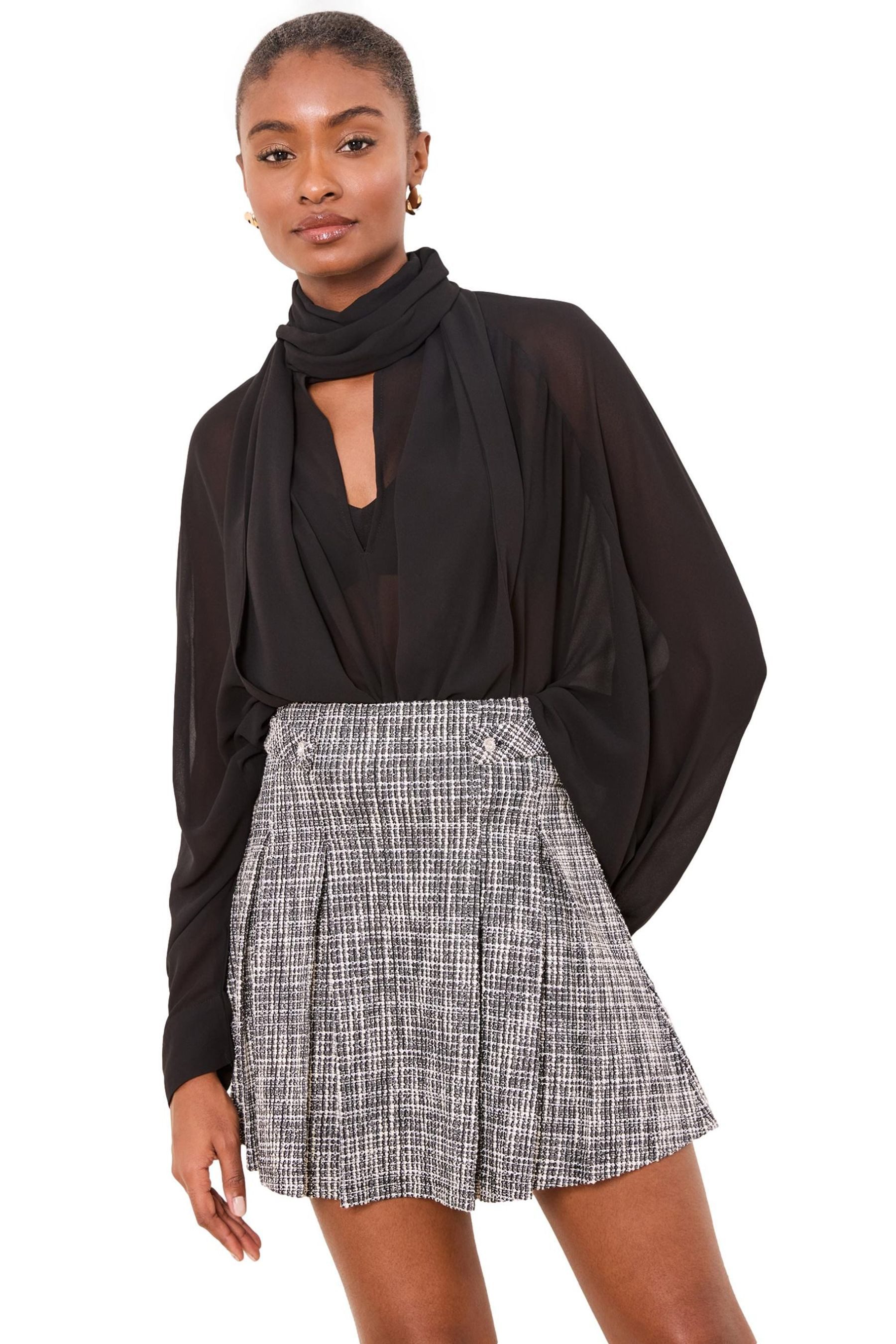 LIPSY Minirock Lipsy Minifaltenrock, Regular (1-tlg)