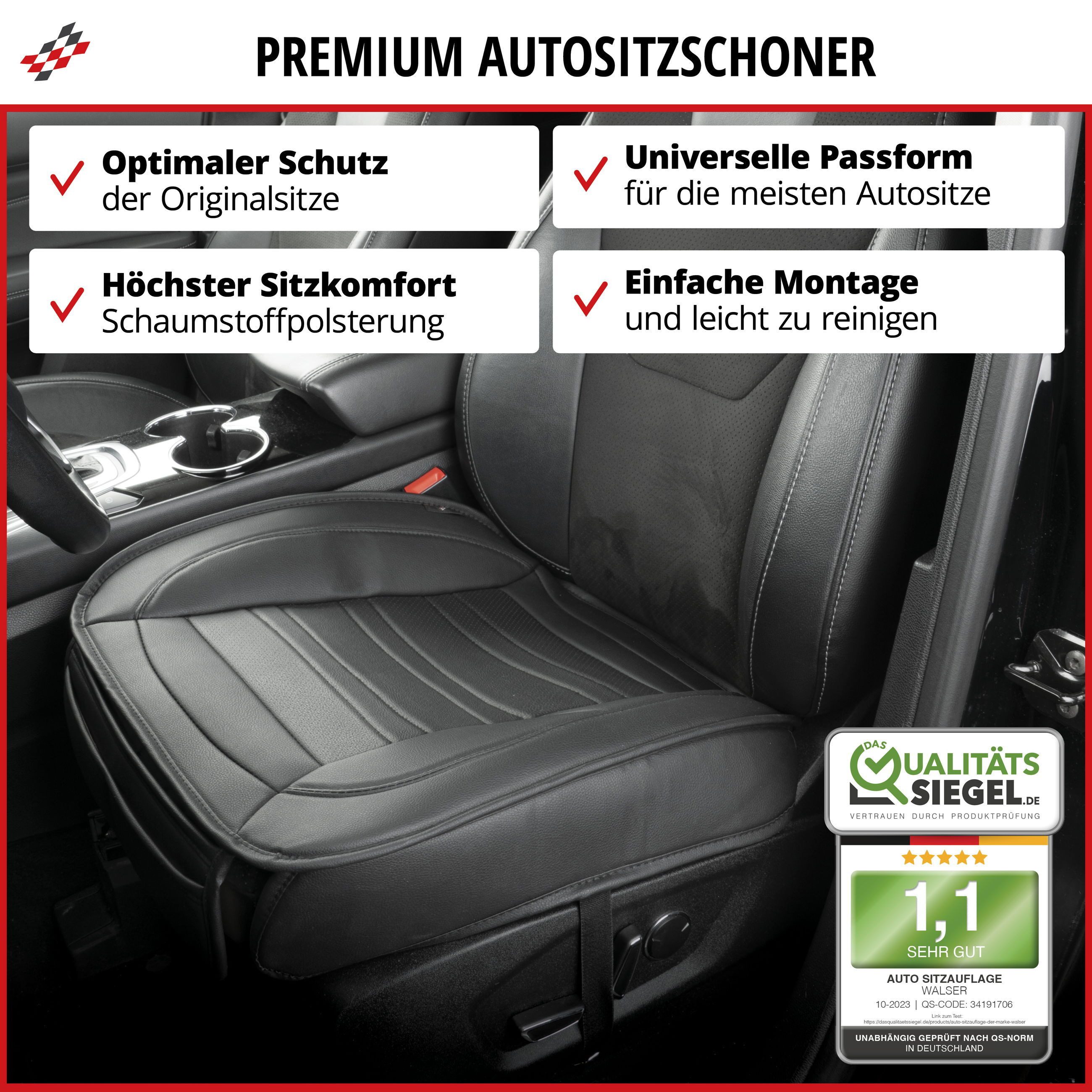 WALSER Autositzauflage Sitzaufleger Fernando, 1 Stück, 1-tlg.