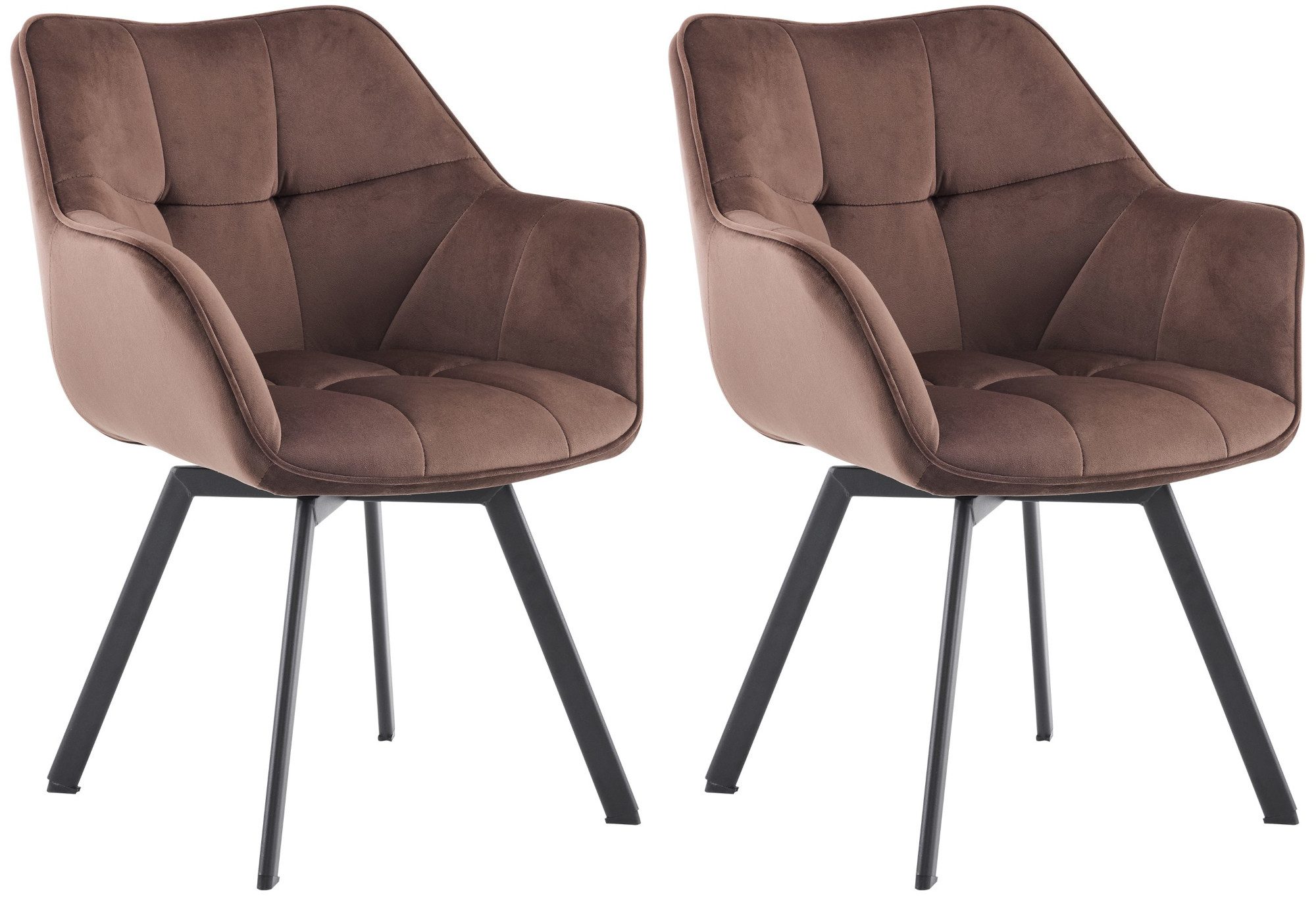 CLP Esszimmerstuhl Jordi (2er Set, 2 St), Metallgestell drehbar, bis 150 kg günstig online kaufen