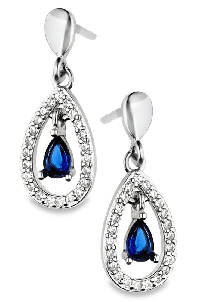Paar Ohrhänger hängende Ohrringe 925 Sterling Silber Damen Frauen Ohrstecker