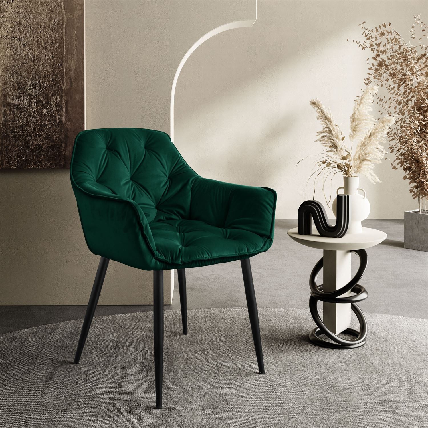 Lookway Polsterstuhl TOKIO Gesteppte Stuhl