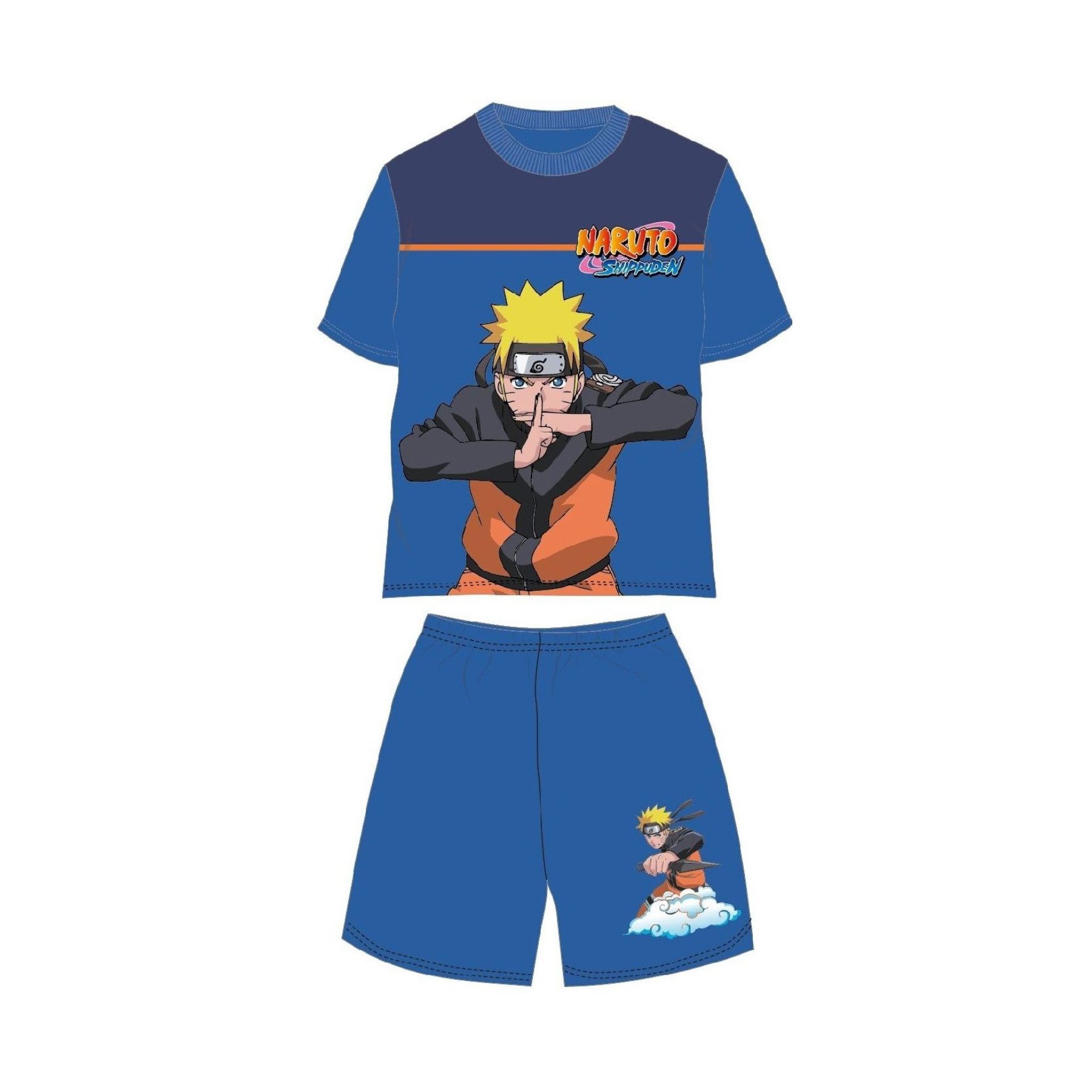 Naruto Pyjama Shortama – Kinderpyjama & Anime Schlafanzug aus 100% Baumwolle