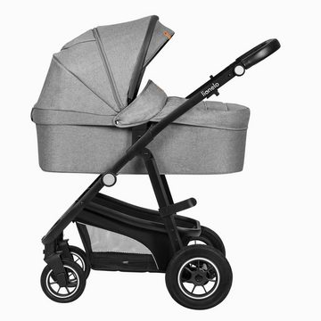 lionelo Kombi-Kinderwagen BIANKA 3 IN 1, Erschwinglicher, hochwertiger Kinderwagen