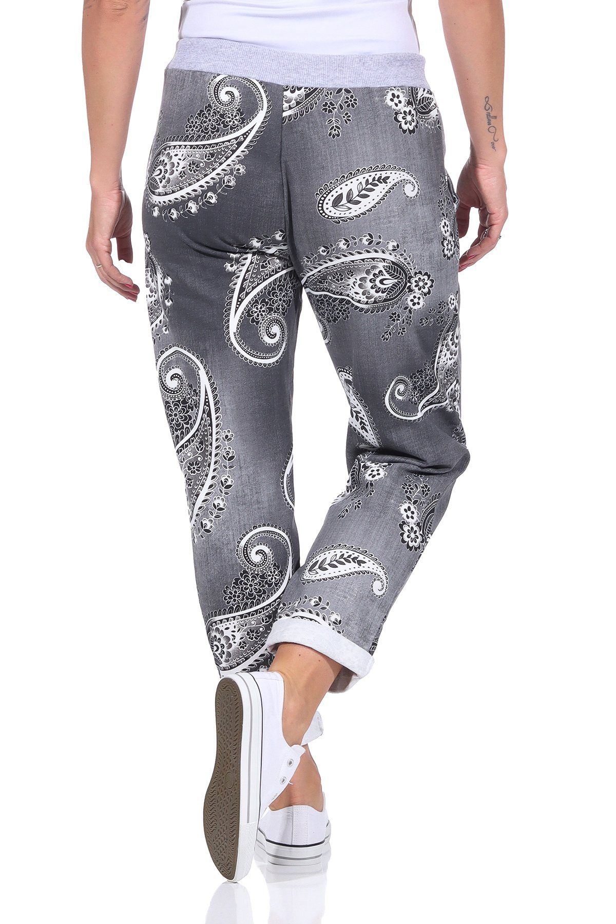 CLEO STYLE Jogginghose Jogginghose 91 Schwarz