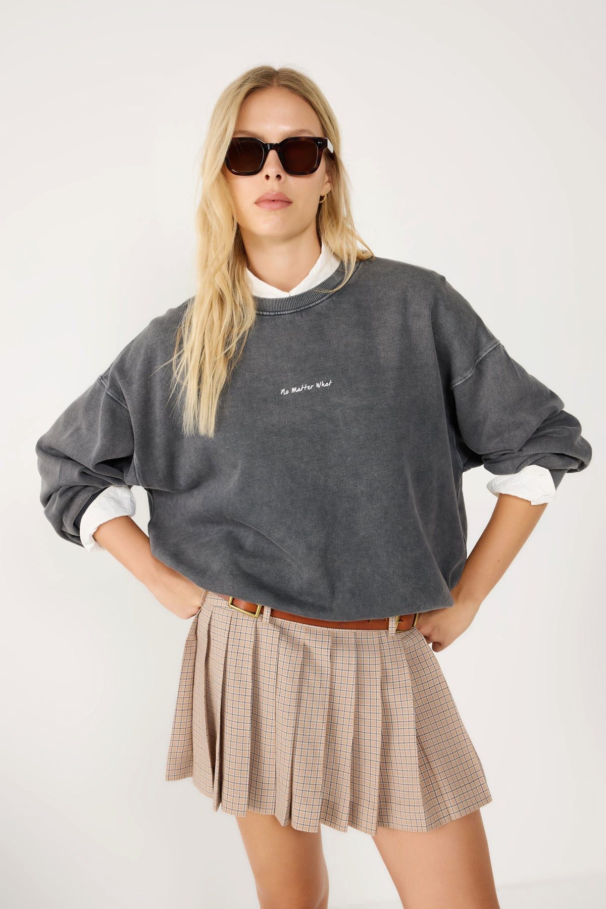 No Matter What Sweatshirt Atmungsaktiver Oversize-Sweatshirt günstig online kaufen