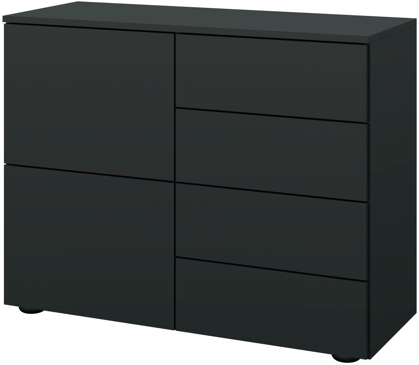 borchardt Möbel Kommode Rova, Sideboard Breite 93 cm, Push-To-Open, verstellbare Einlegeböden, viel Stauraum, Breite 93cm
