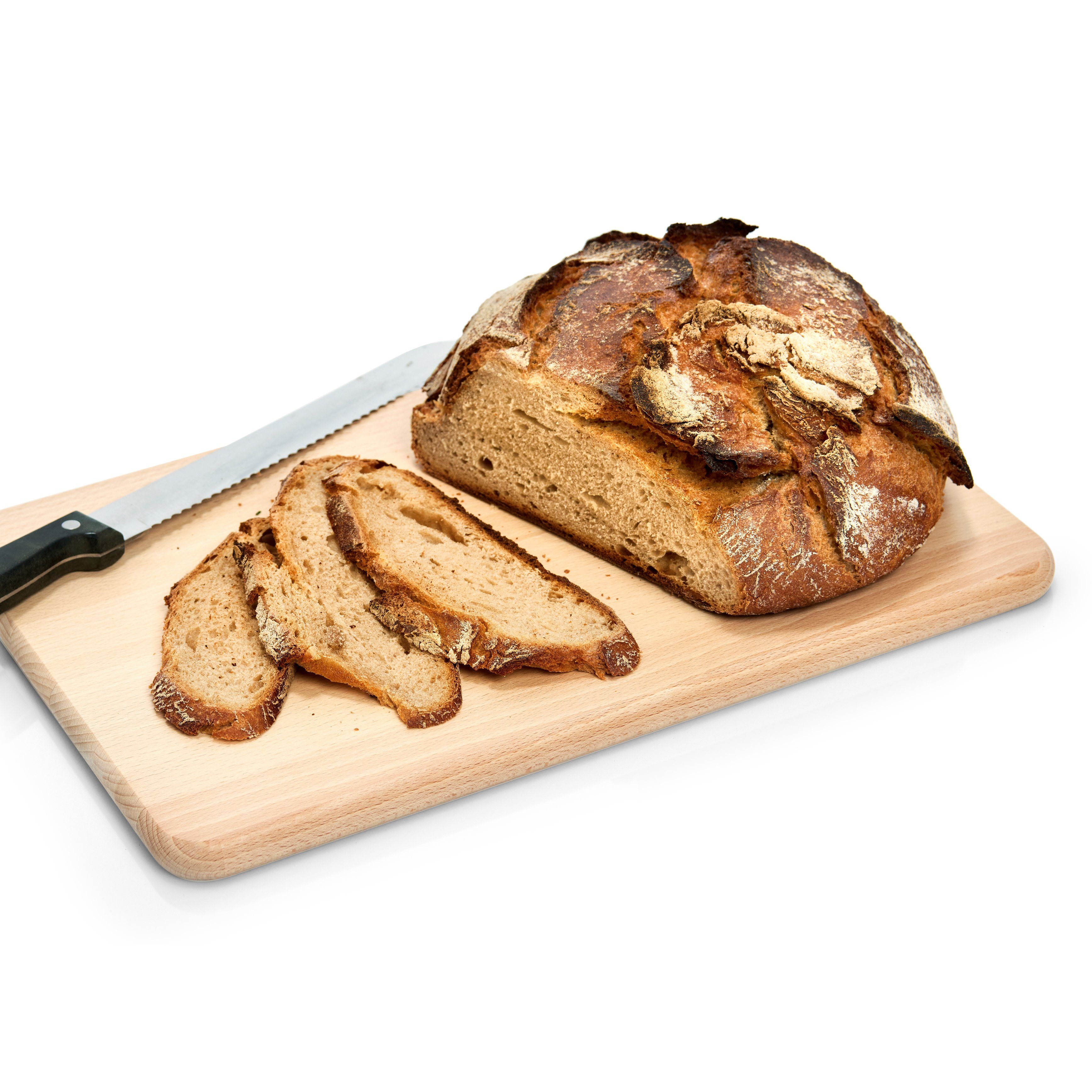 Zeller Present Küchenorganizer-Set Schneidebrett, Buche, 35 x 23 x 1,5 cm