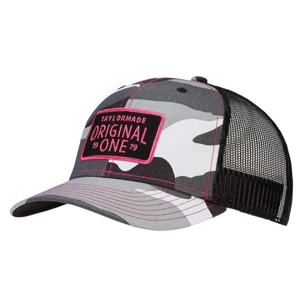 Taylormade Baseball Cap TaylorMade Golf Cap One Trucker Damen Camo Schwarz/Pink OSFA