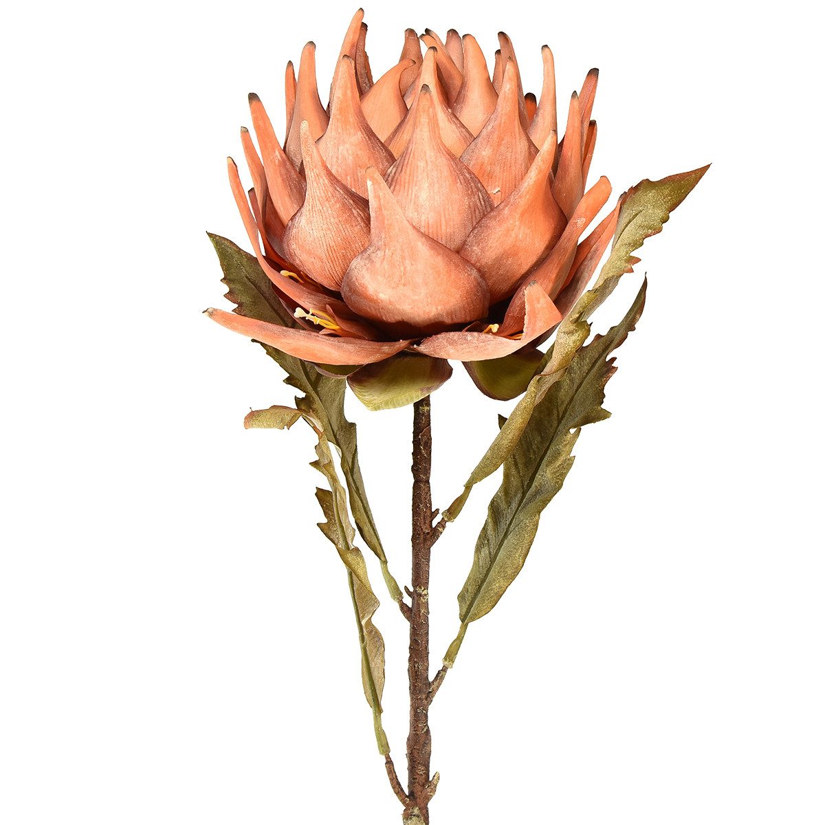 Kunstblume Artischocke Kunstblume Herbstdeko Orange Dekoration günstig online kaufen