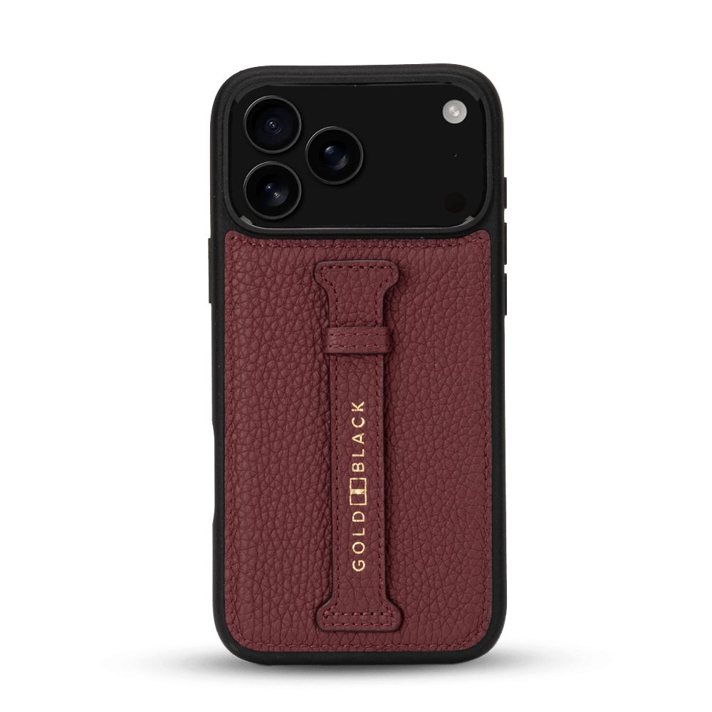 GOLDBLACK Handyhülle GOLDBLACK iPhone 17 Pro Max Lederhülle Nappa - mit Fingerschlaufe – Bild 5 von 5