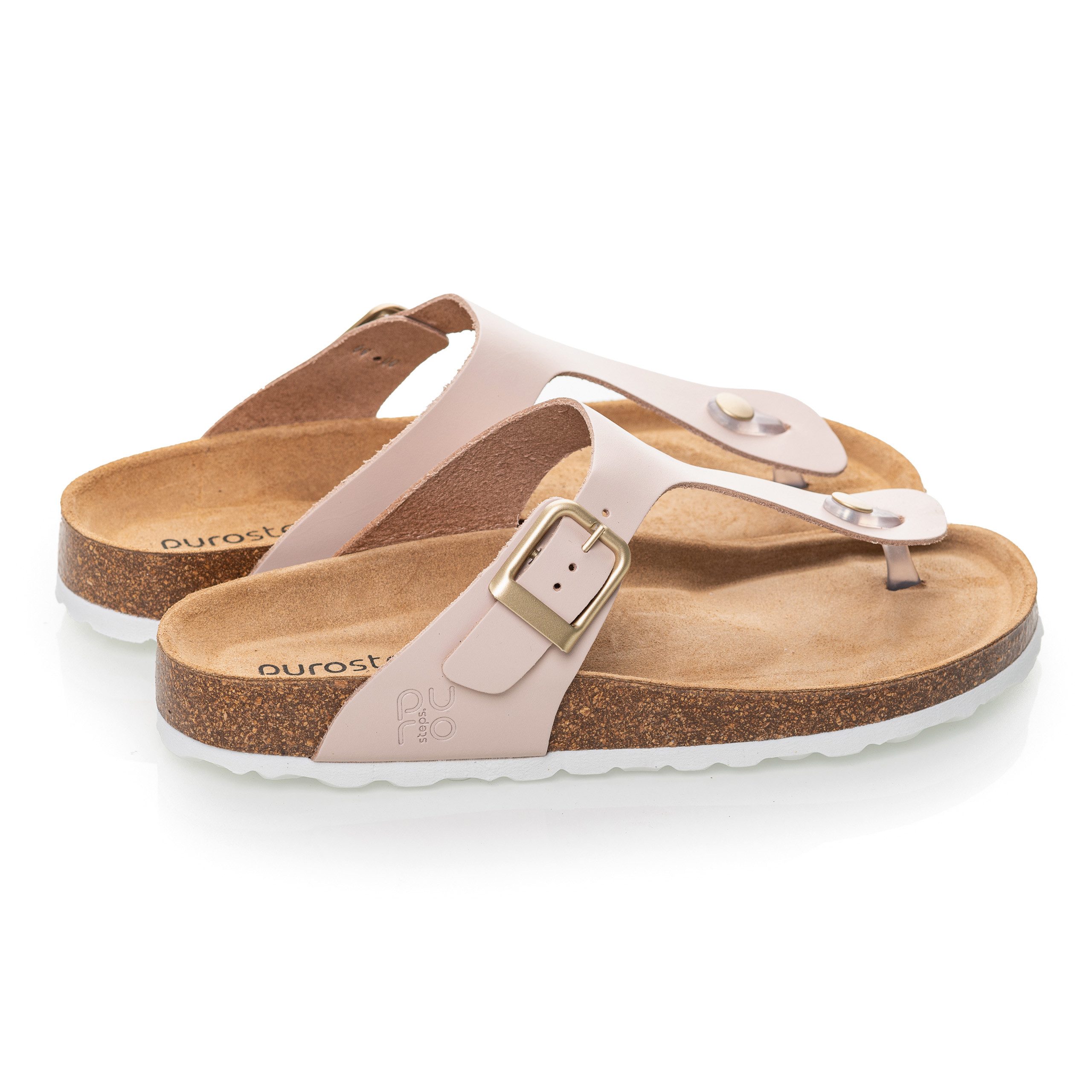 purosteps Marbella-Eco 14943-pink Sandale Echtes Leder, Natur Materialien, günstig online kaufen