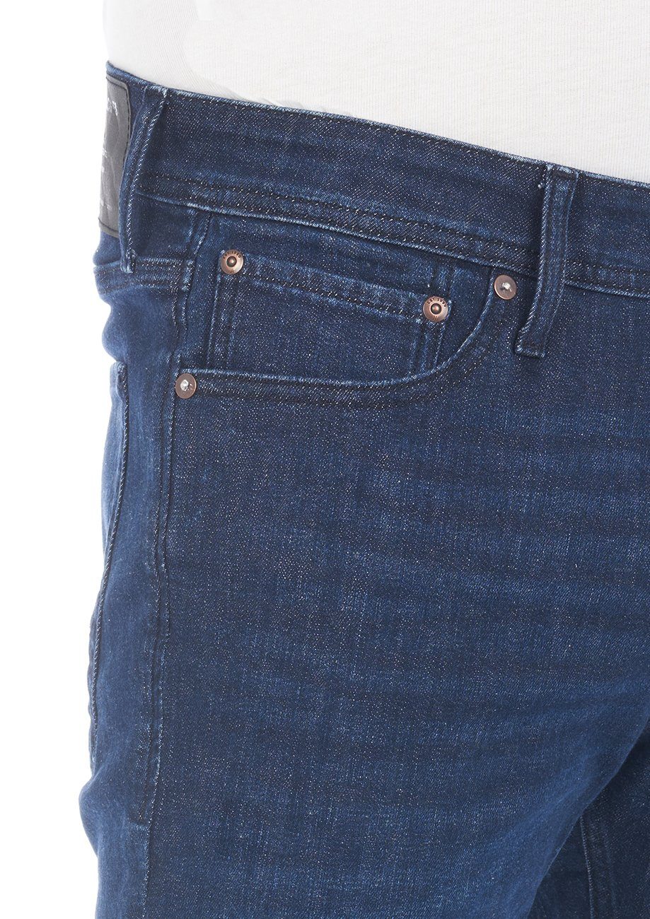 Jack & Jones (12225766) Jeanshose Stretch Blue mit Denim Herren Denim Slim-fit-Jeans Slim 110 Fit Hose JJIGLENN