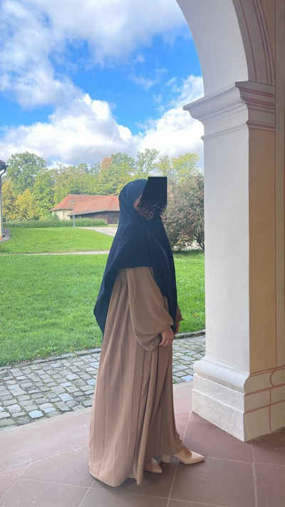 HIJABIFY Kopftuch Khimar einlagig aus Jazz Stoff