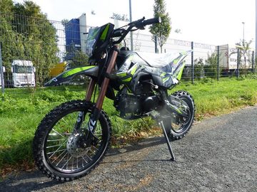 KXD Dirt-Bike 140ccm Dirtbike Cross Bike Pitbike KXD Panther 17/14 Zoll Lichtmaske