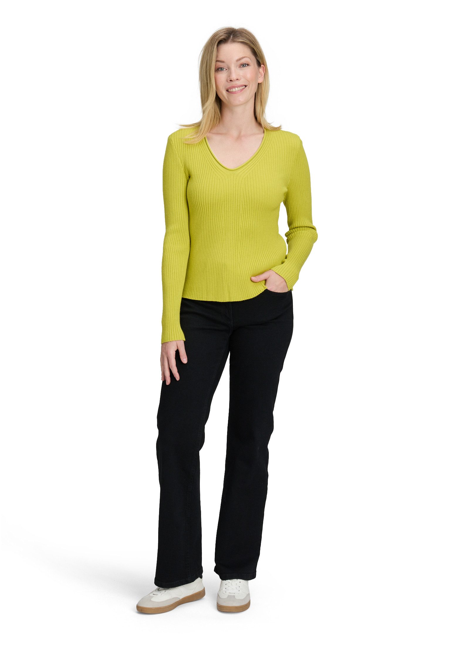 Betty Barclay Strickpullover Damen mit Rippenstruktur (1-tlg)