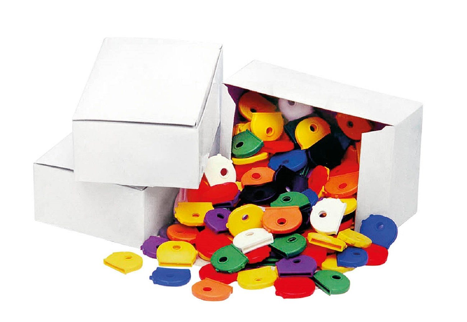 WEDO Schlüsselanhänger WEDO® 262 Schlüsselkappen rund farbsortiert - 100e