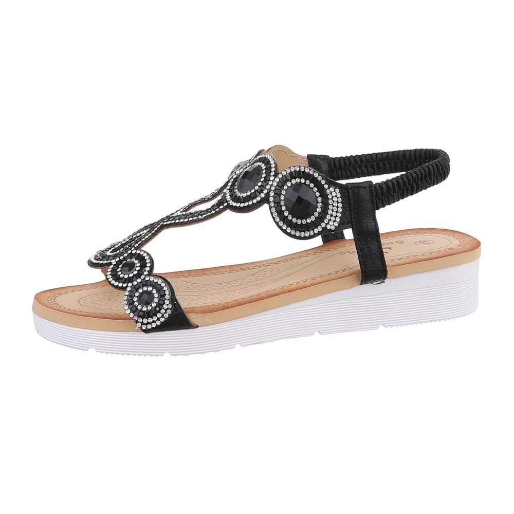 Ital-Design Damen Freizeit Riemchensandalette (86016838) Keilabsatz/Wedge günstig online kaufen