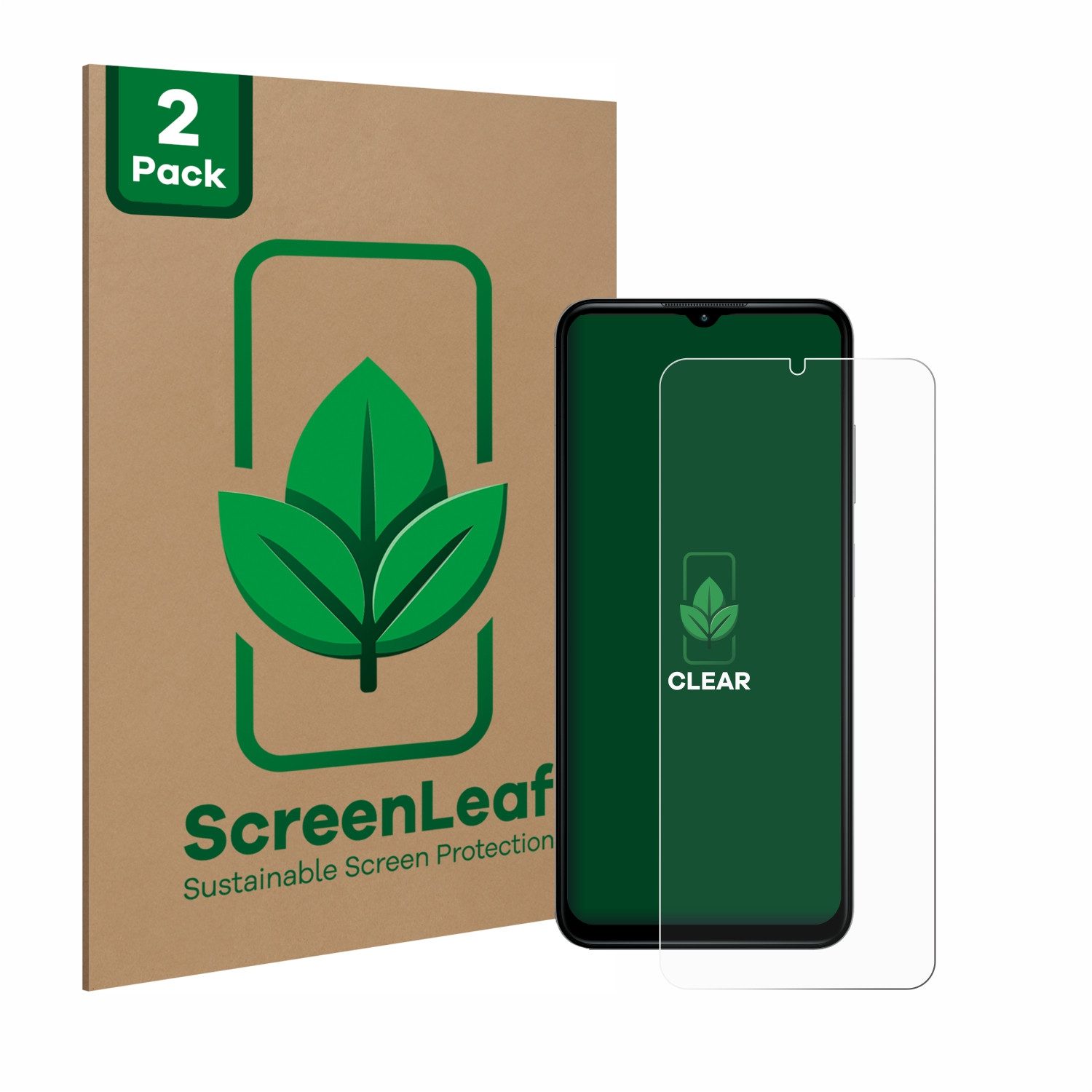 ScreenLeaf Displayschutzfolie Schutzfolie für Nokia G42 5G, 2 Stück, Displayschutz Schutz Folie Klar Transparent