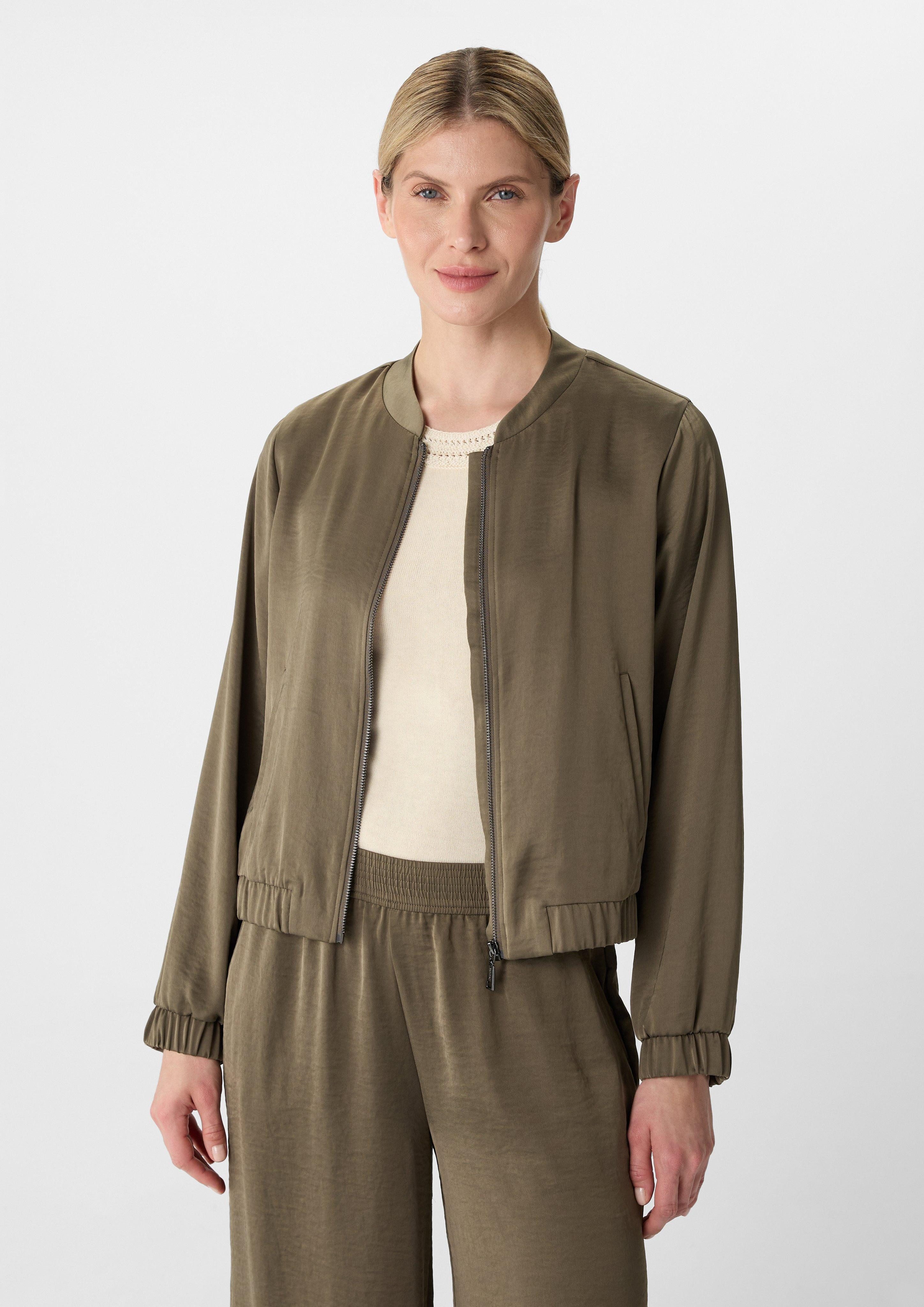 Comma Blusenblazer Leichter Satin-Blouson