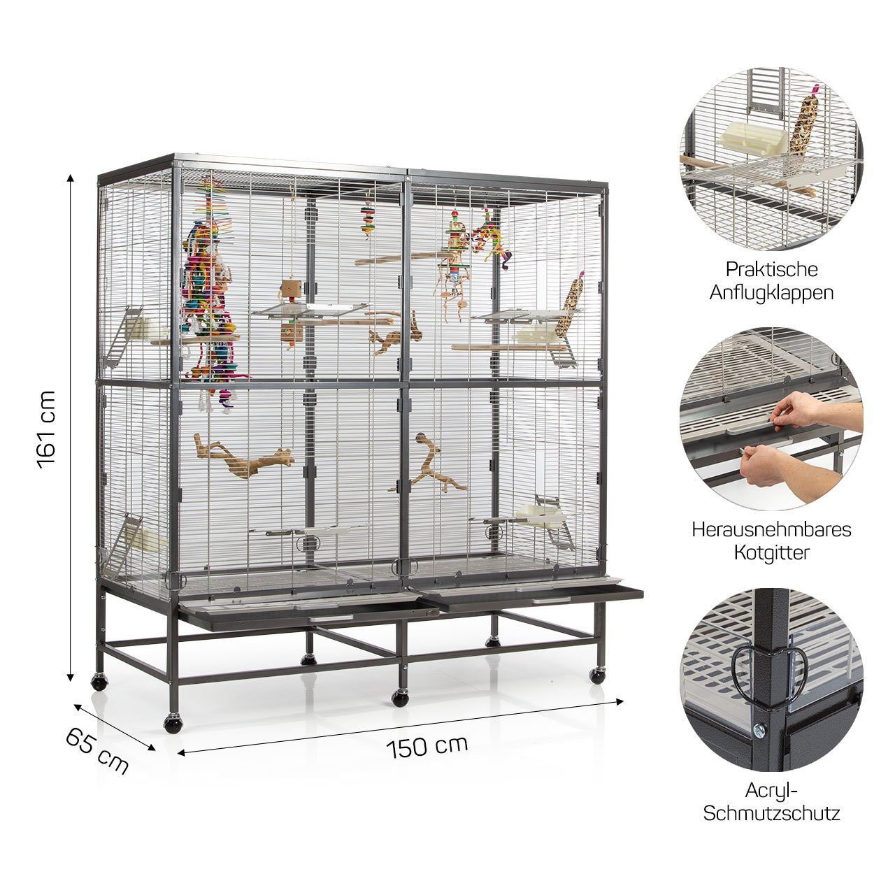 Montana Cages Vogelkäfig Casa 150 Vogelkäfig günstig online kaufen