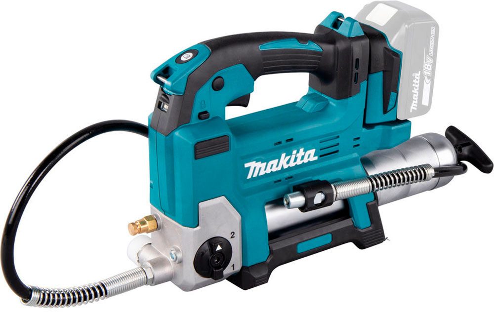 Makita Akku-Kartuschenpistole Fettpresse DGP180Z, inkl. Zylinder, 18 V, ohne Akku und Ladegerät