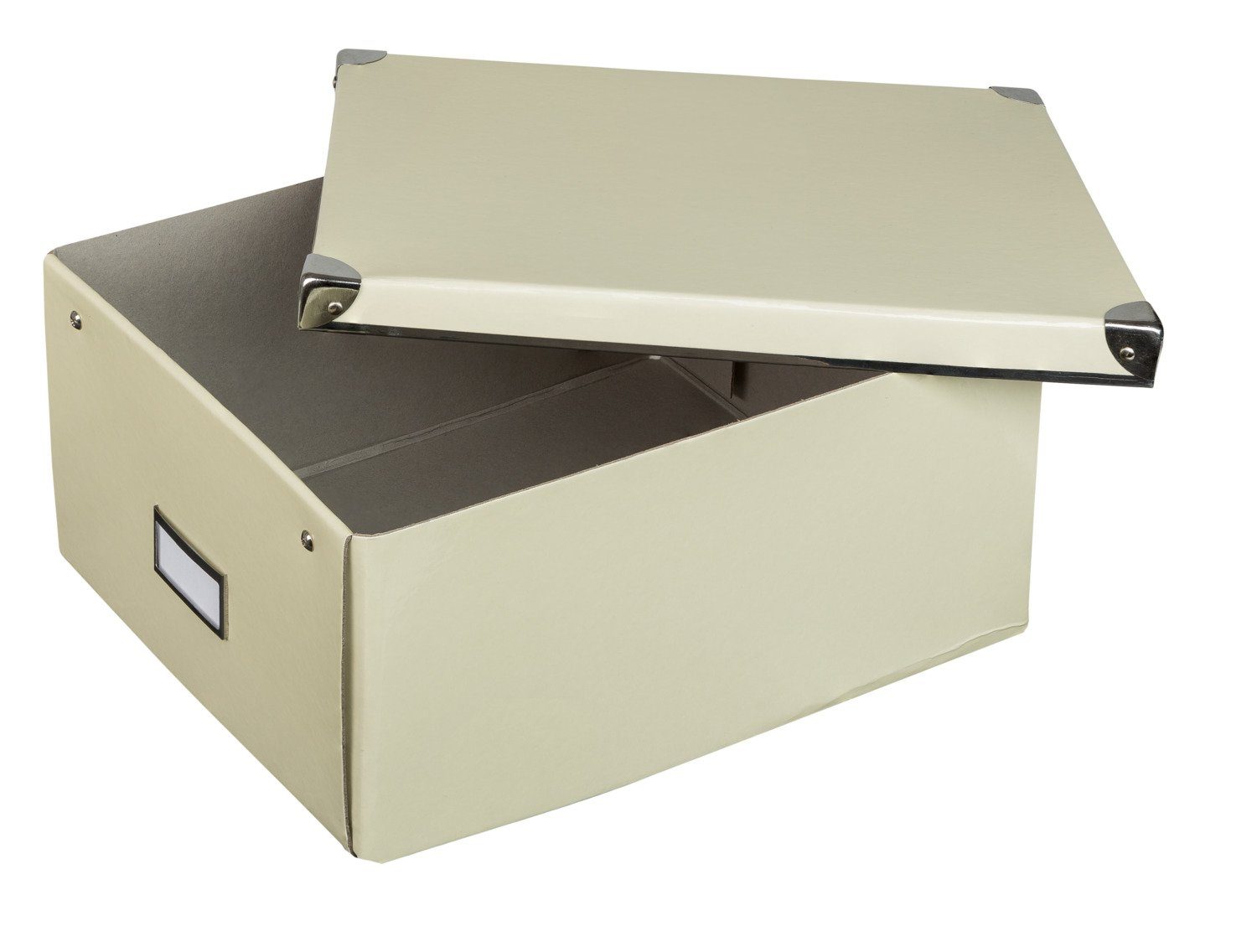 Idena Aufbewahrungsbox Idena 10518 - Aufbewahrungsbox aus festem Karton, Deckel mit verstärkt