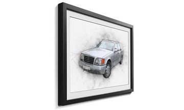 WandbilderXXL Bild mit Rahmen Classic S, Auto, Wandbild, in 4 Größen erhältlich
