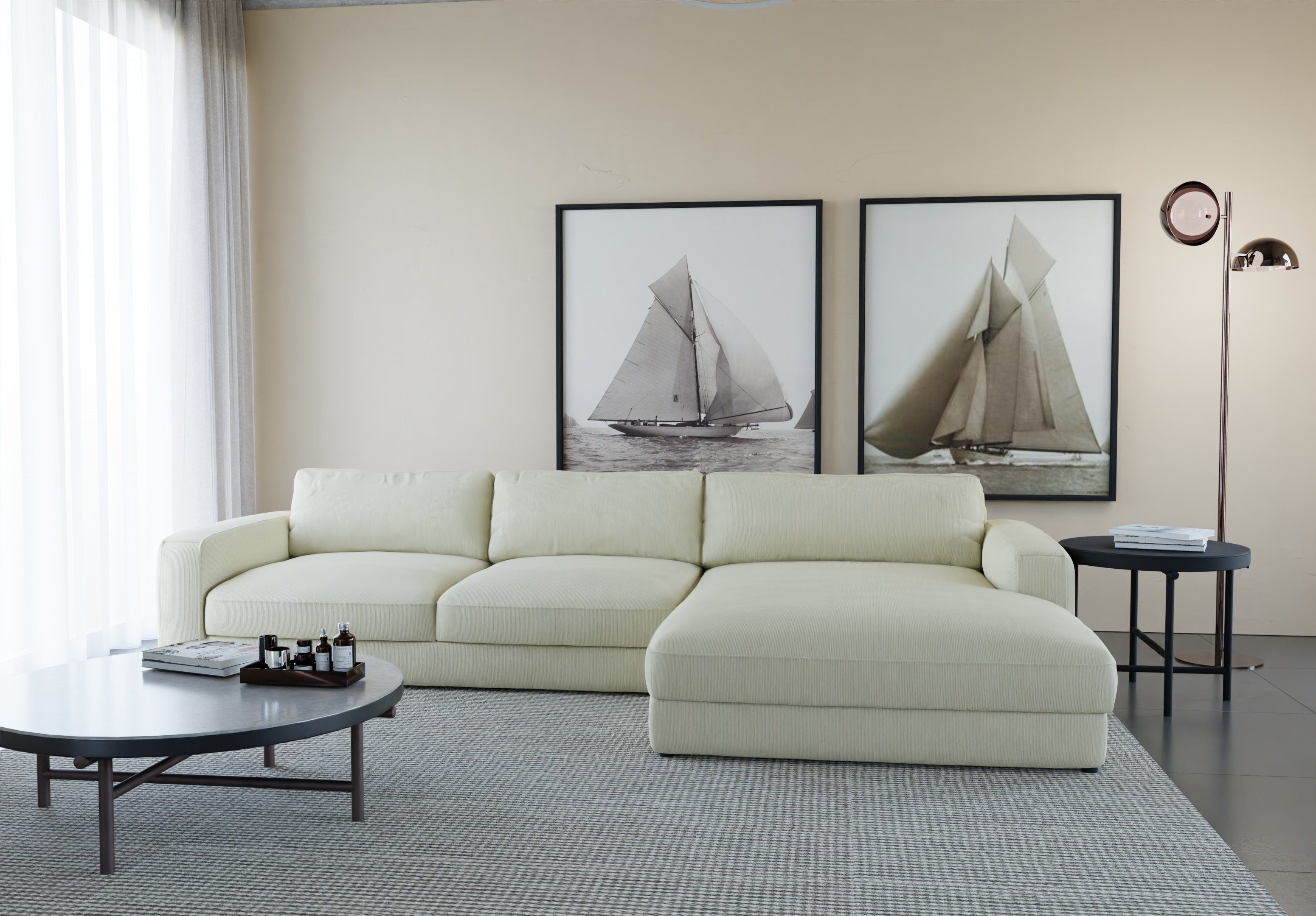 Places of Style Ecksofa "Bloomfield, bequem und elegant, OTTOs Choice, L-Fo günstig online kaufen