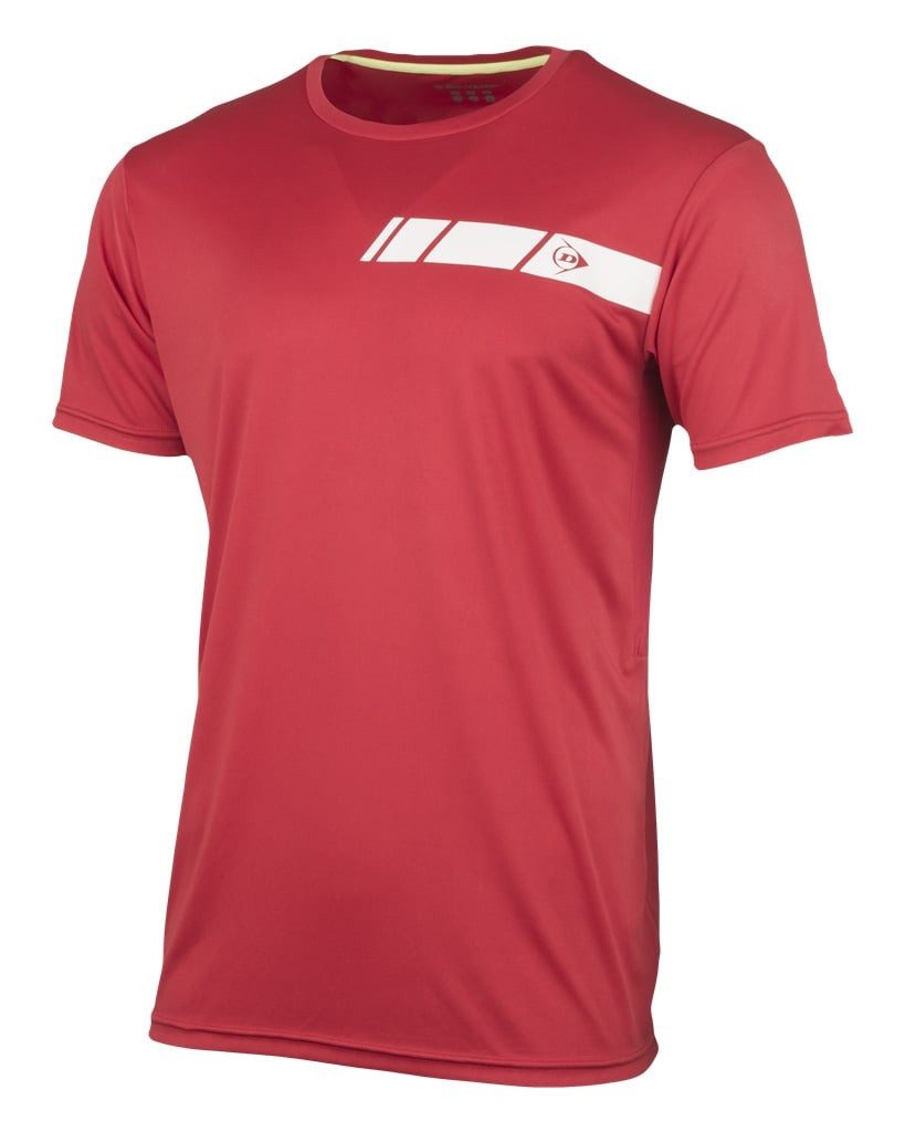Dunlop T-Shirt Club Crew (100% Polyester) rot Herren