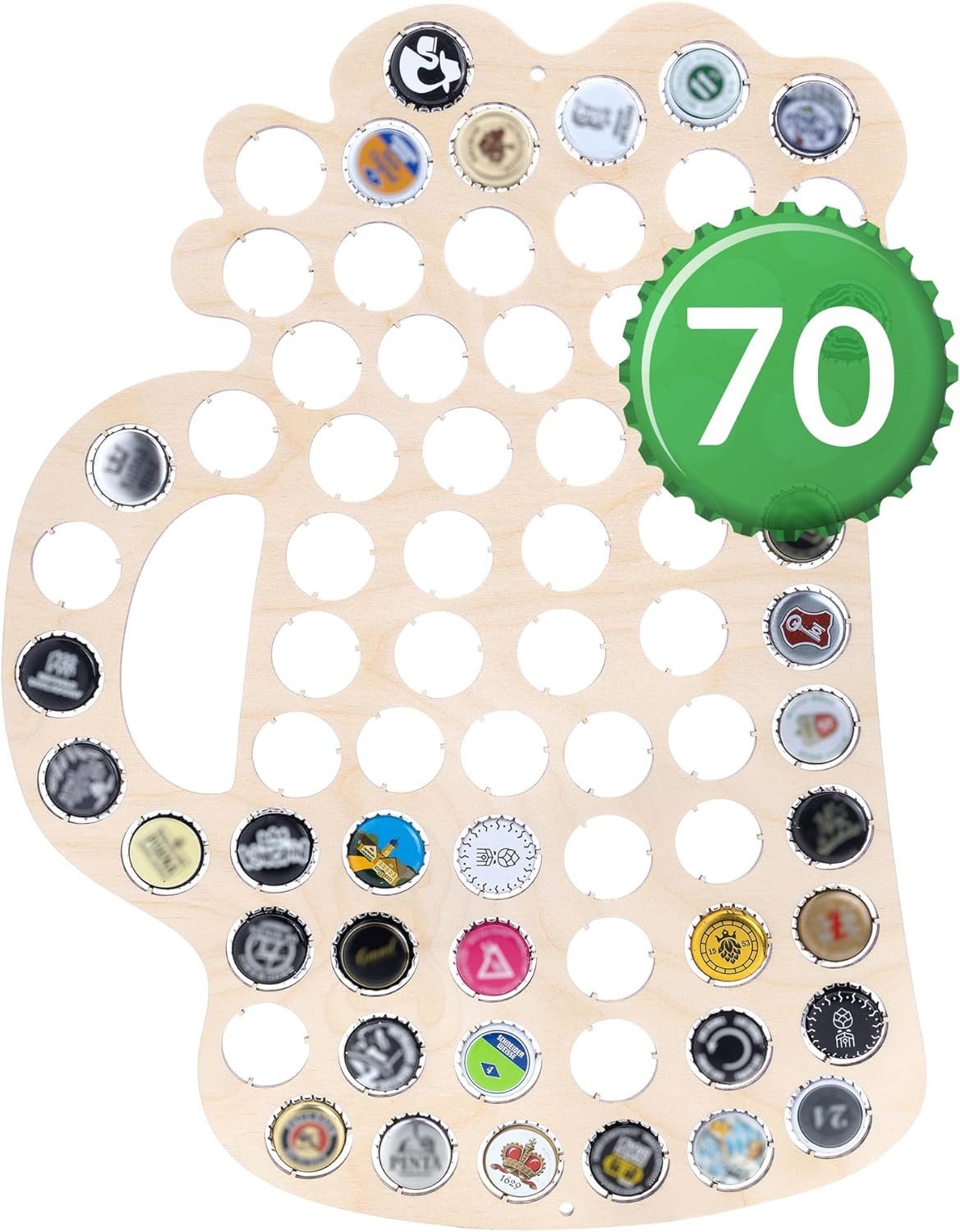 Creative Deco Hängedekoration Kronkorken Sammler aus Sperrholz Handgefertig günstig online kaufen