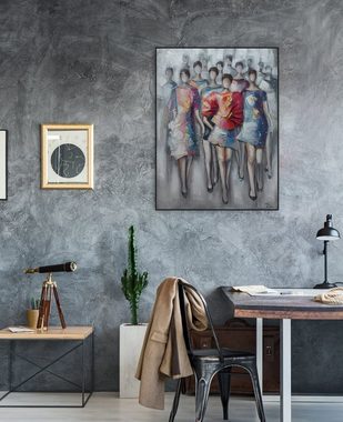 KUNSTLOFT Gemälde Power Walk 75x100 cm, Leinwandbild 100% HANDGEMALT Wandbild Wohnzimmer