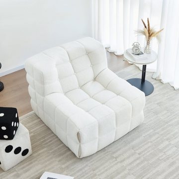 OKWISH Sitzsack mit hoher Rückenlehne Couchsessel, für Schlafzimmer, Wohnzimmer oder Balkon
