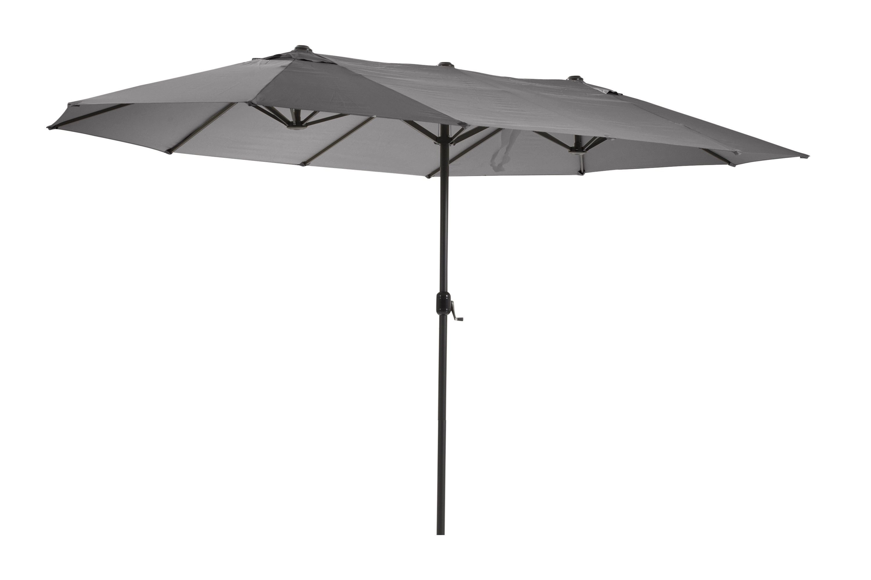 Leco Sonnenschirm Oval-Sonnenschirm Doppel-Sonnenschirm "DAS ORIGINAL" 4,6x2,7x2,45 m, LxB: 460x270 cm, 460 x 270 x H 245 cm – Bild 3 von 5