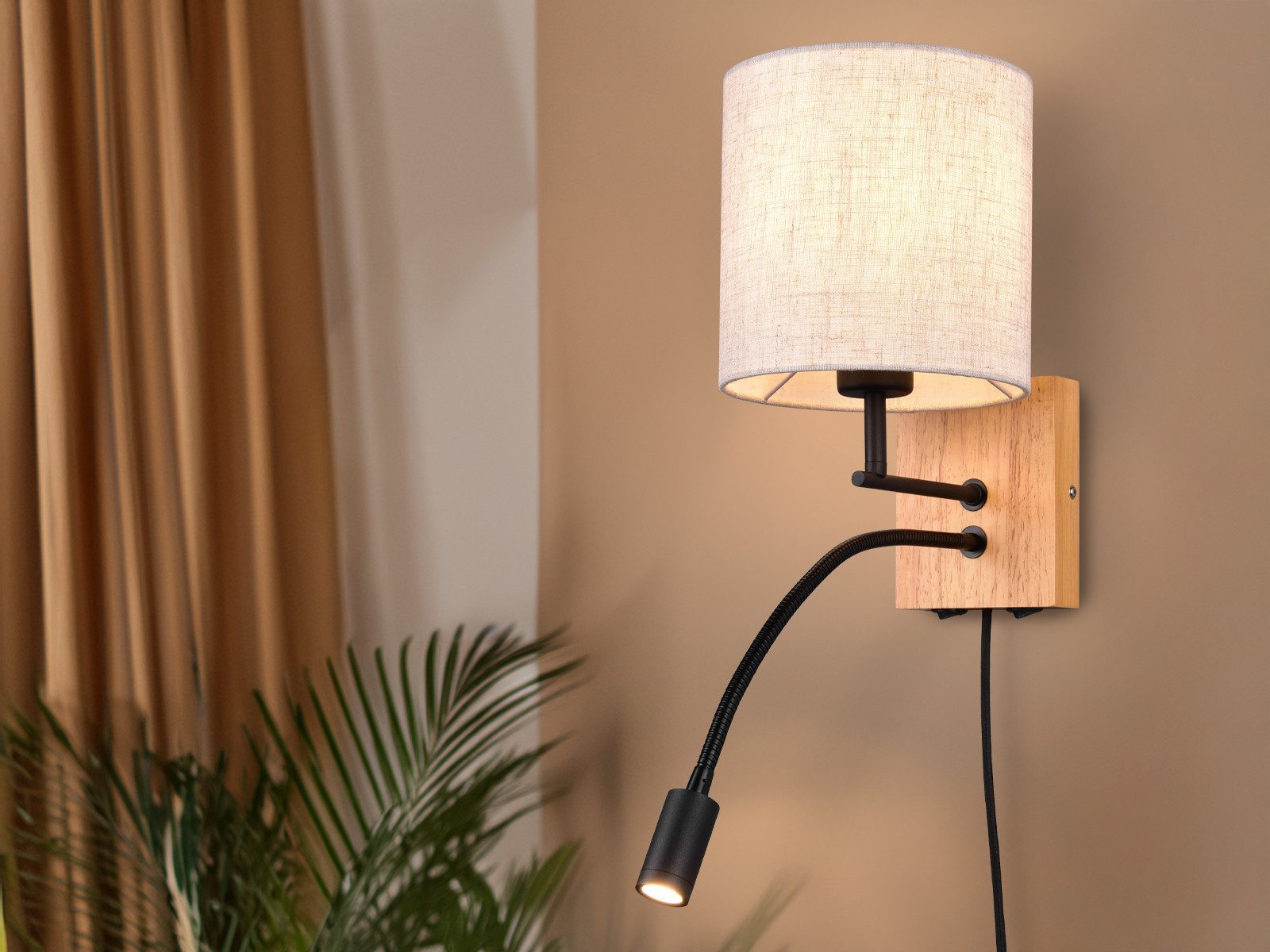 TRIO Leuchten LED Wandleuchte, Lesearm, LED wechselbar, LED fest integriert günstig online kaufen